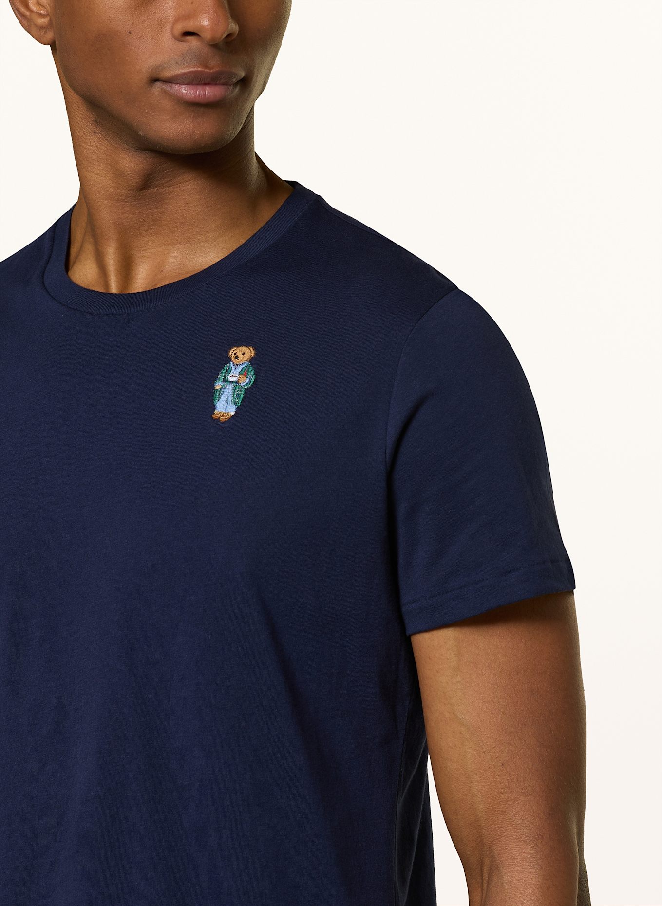 POLO RALPH LAUREN Pajamas: DARK BLUE / PURPLE / YELLOW