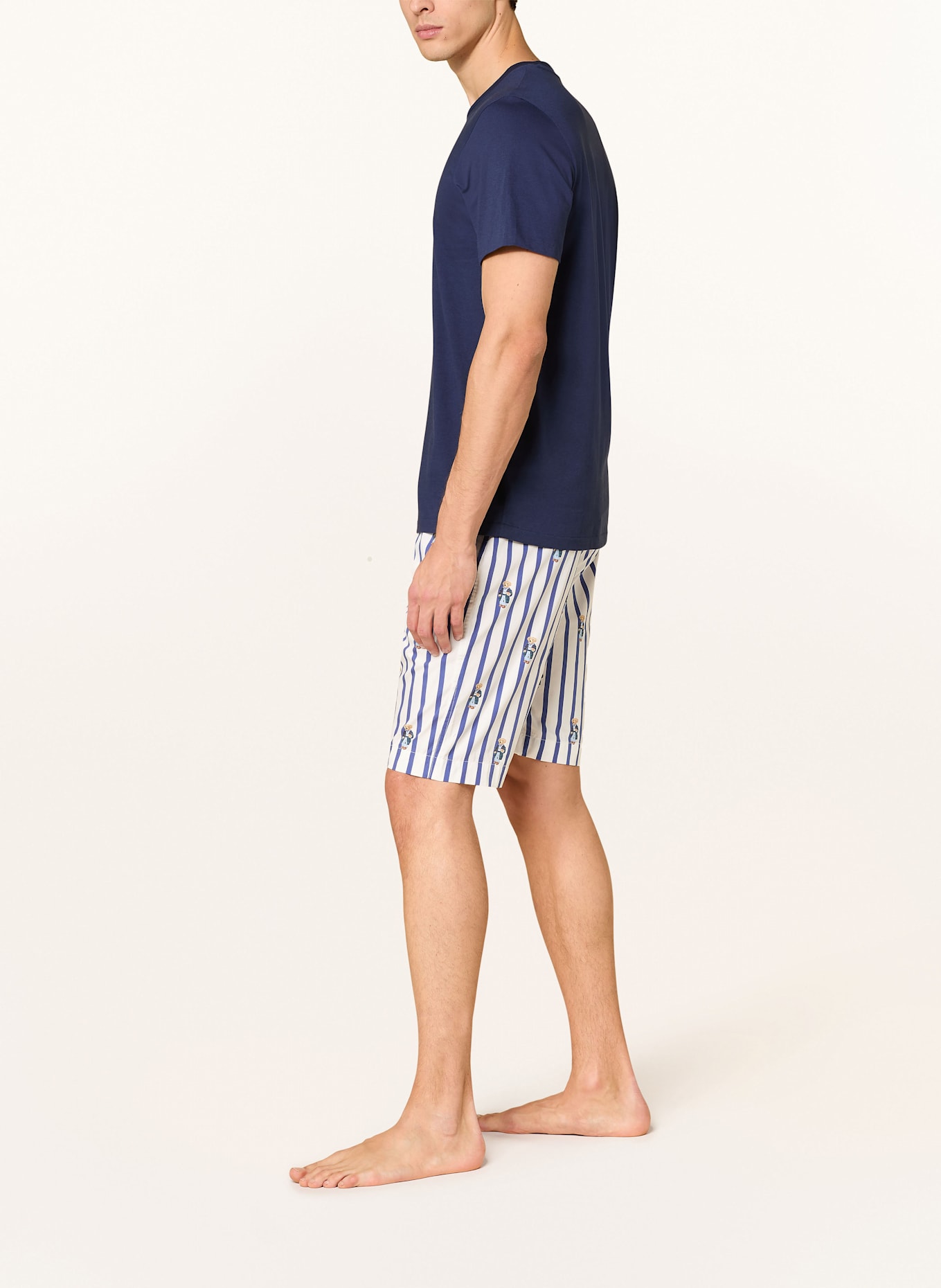 POLO RALPH LAUREN Lounge-Shorts: WEISS/ DUNKELBLAU