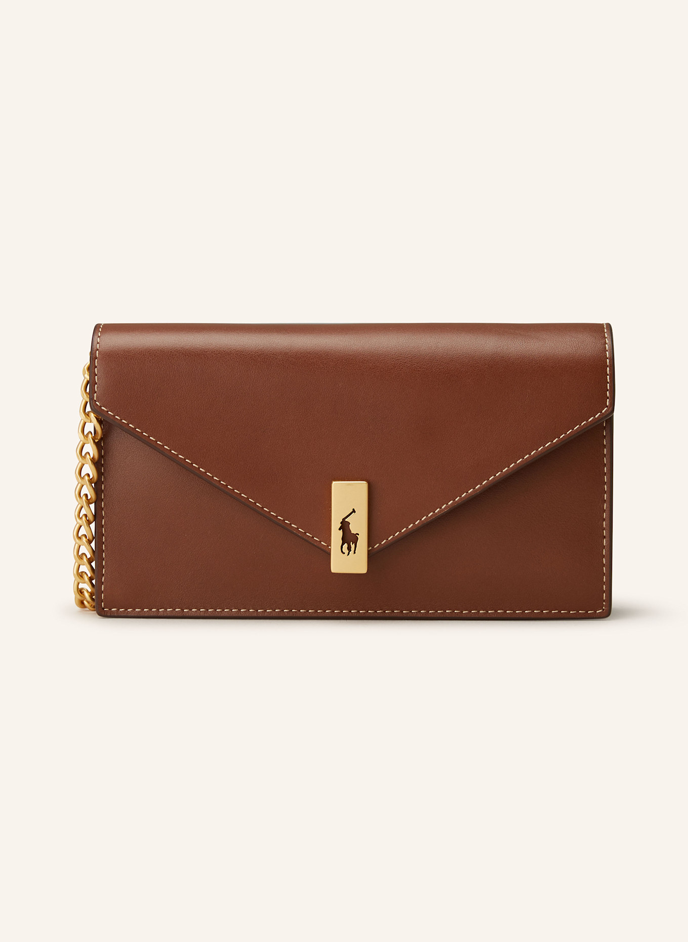 POLO RALPH LAUREN Clutch: BROWN