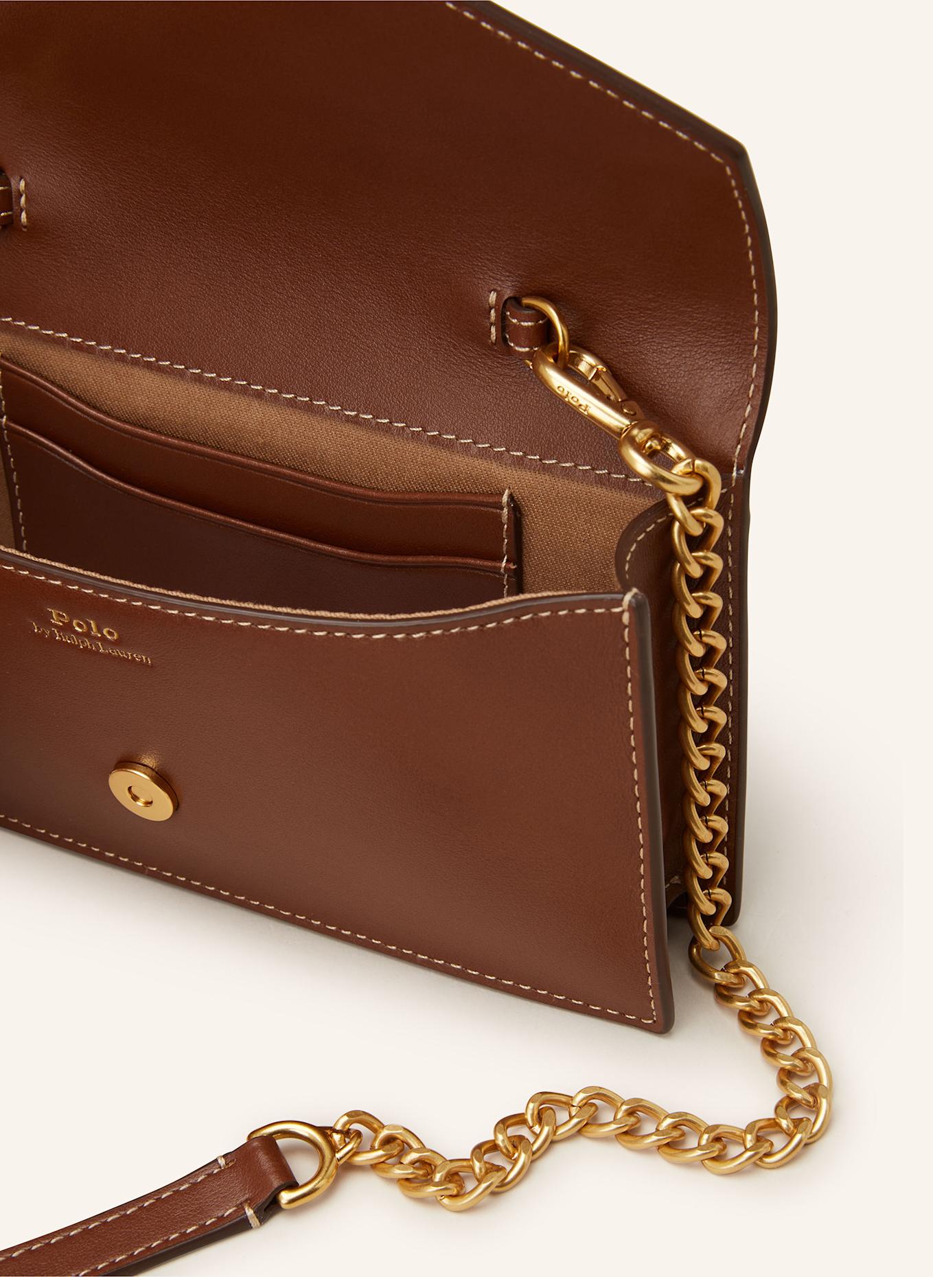 POLO RALPH LAUREN Clutch: BROWN