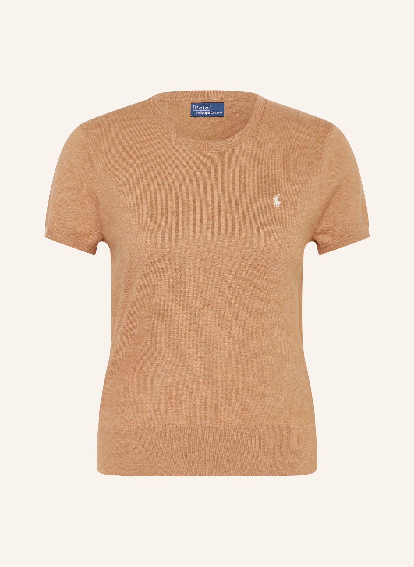 POLO RALPH LAUREN Dzianinowa koszulka: CAMELOWY