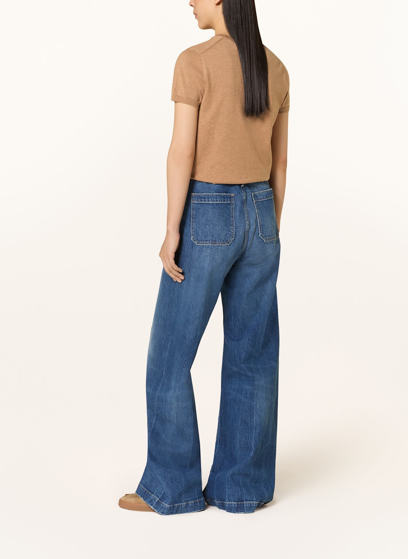 POLO RALPH LAUREN Dzianinowa koszulka: CAMELOWY