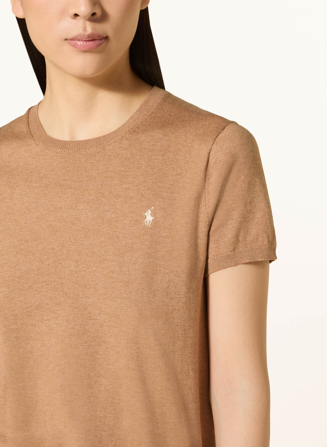 POLO RALPH LAUREN Dzianinowa koszulka: CAMELOWY