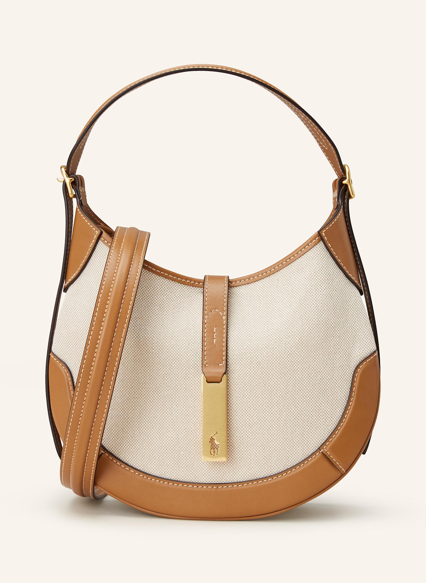 Ralph Lauren Wildleder Tasche Cognac Shoulder Bag Ralph Lauren