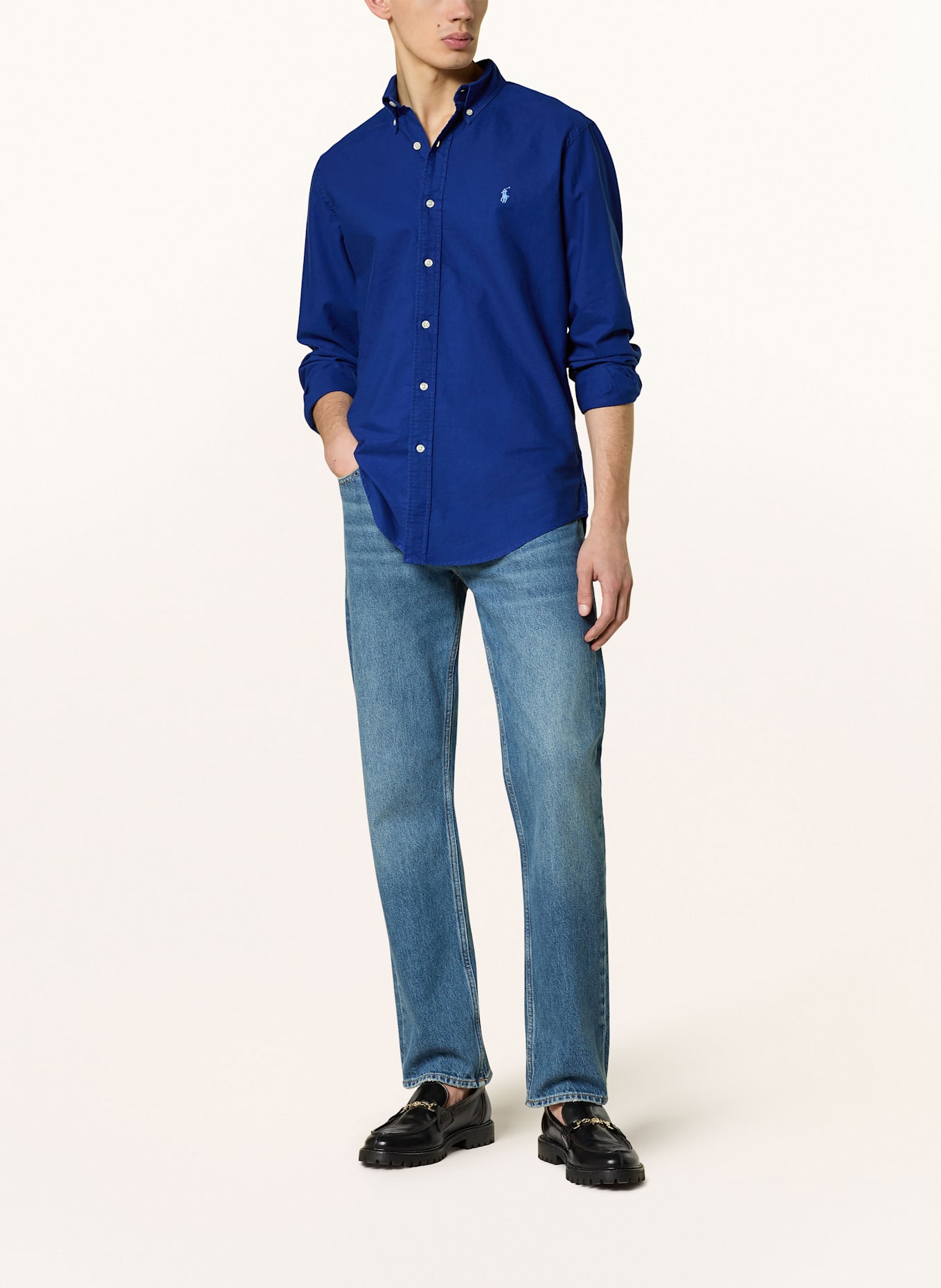 POLO RALPH LAUREN Hemd Custom Fit: DUNKELBLAU