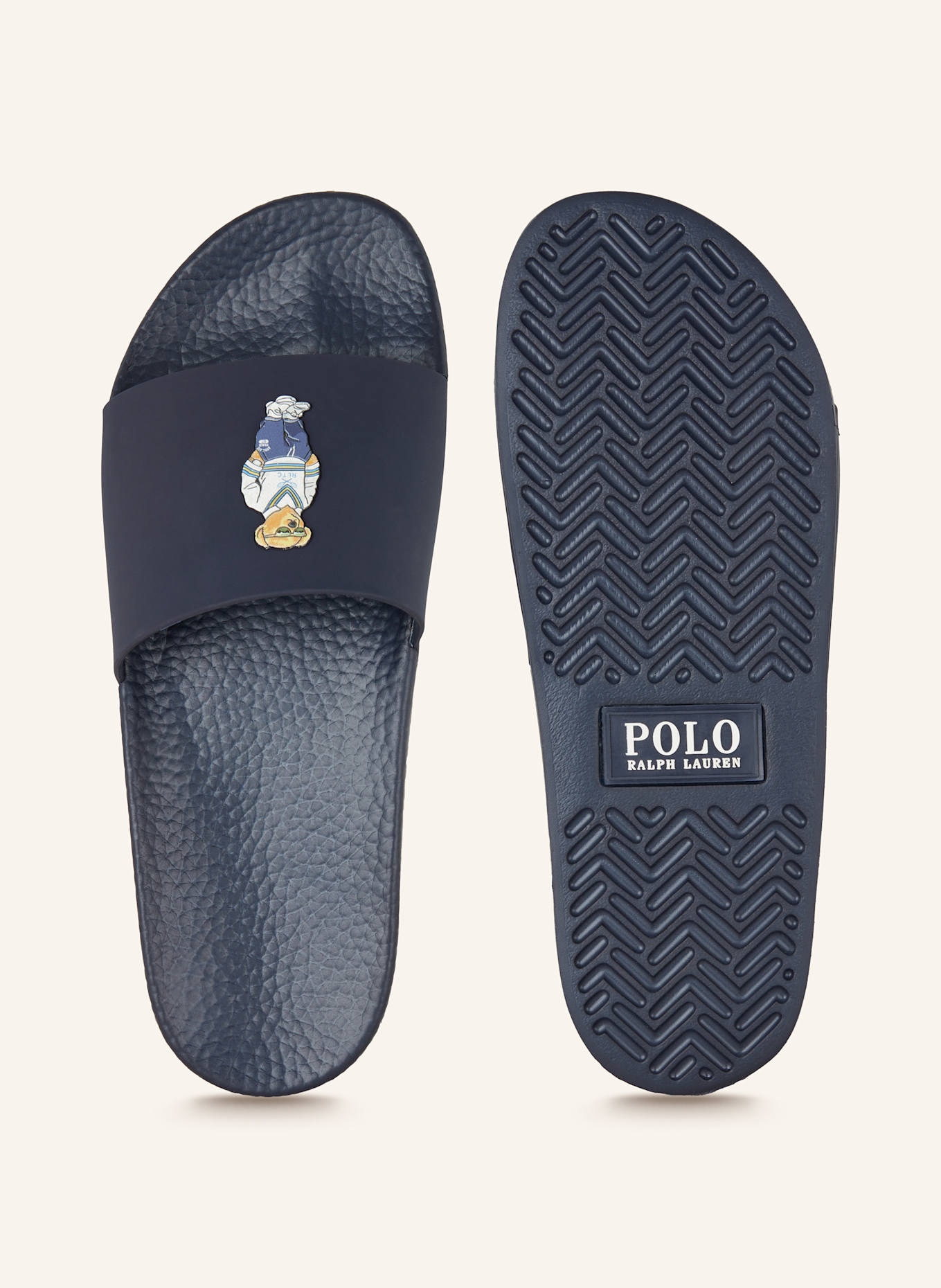 POLO RALPH LAUREN Slides: DARK BLUE