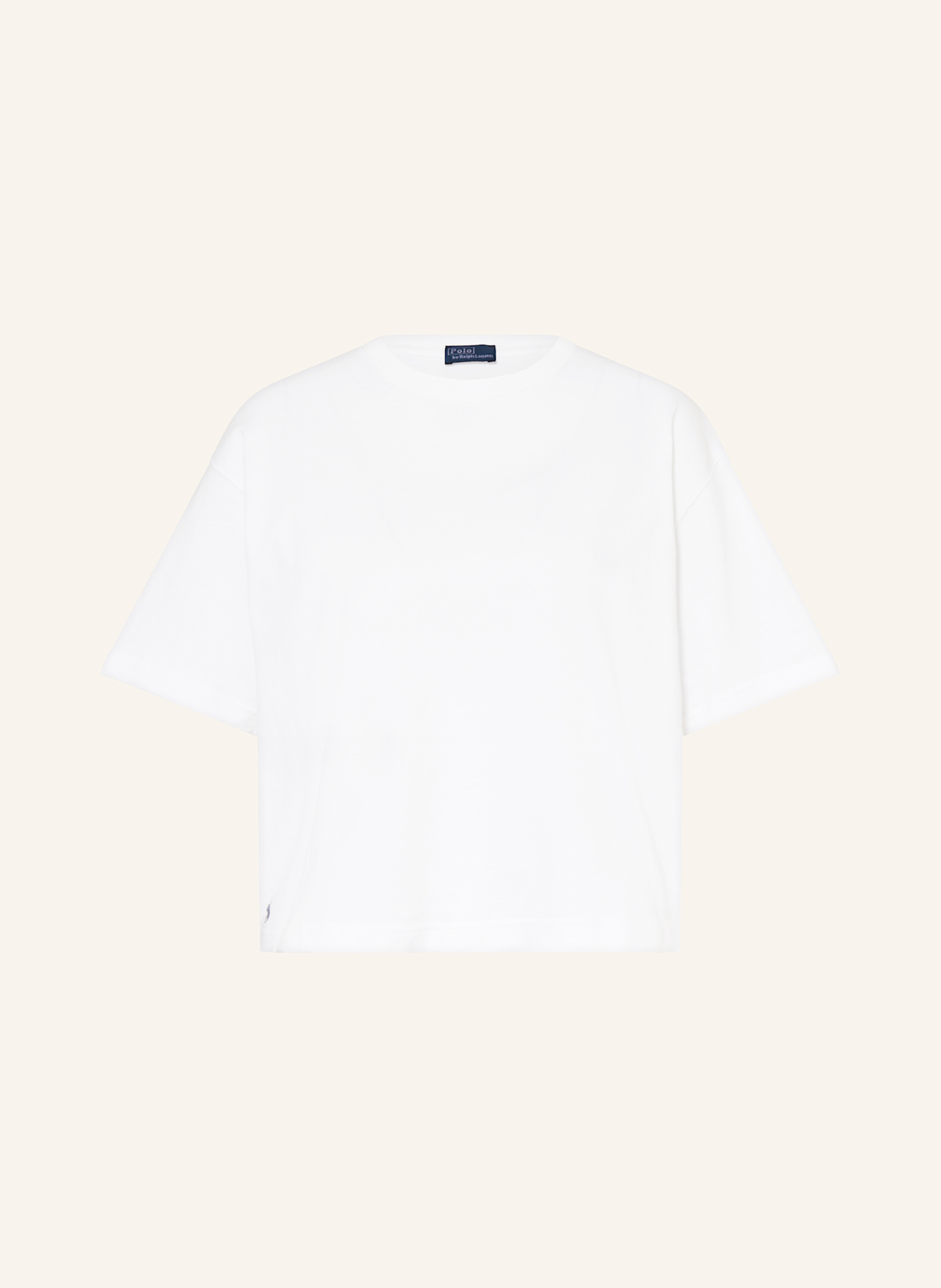 Polo Ralph Lauren player logo slim fit pique polo in dark green T-shirt: WHITE