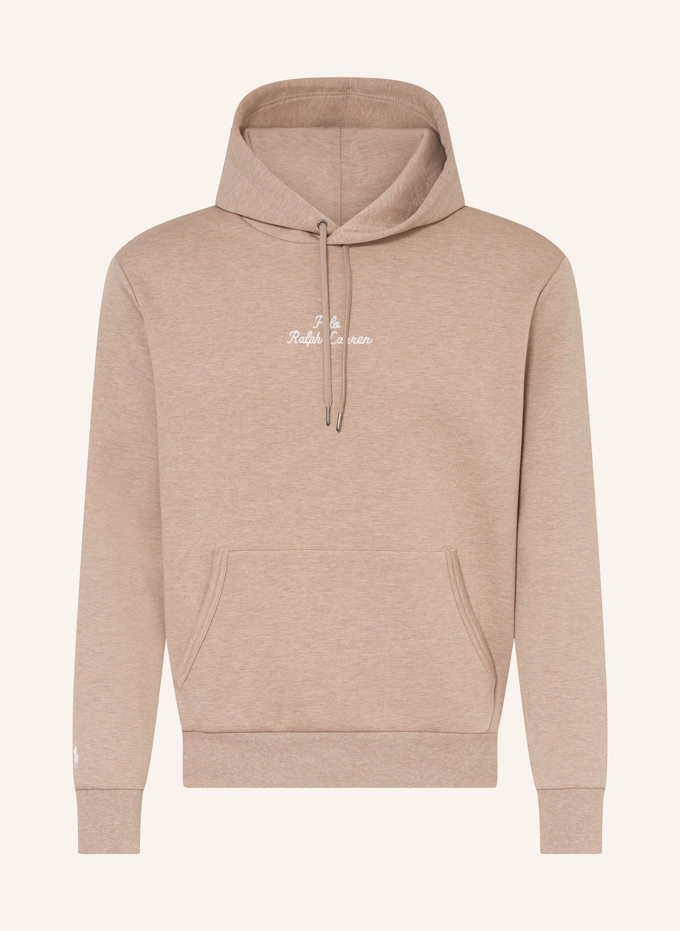 long sleeved polo Zip-fastened shirt bottega veneta t shirt Hoodie: HELLBRAUN