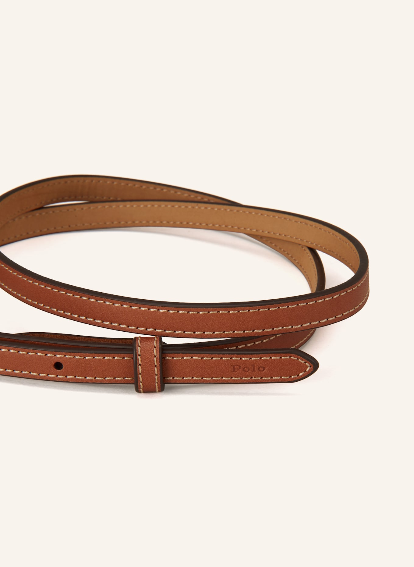 POLO RALPH LAUREN Ledergürtel: COGNAC