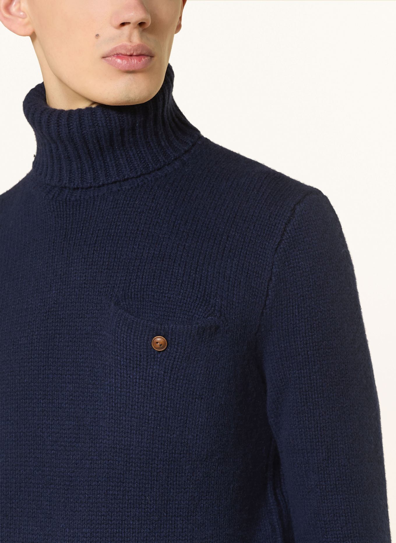 POLO RALPH LAUREN Rollkragenpullover: DUNKELBLAU