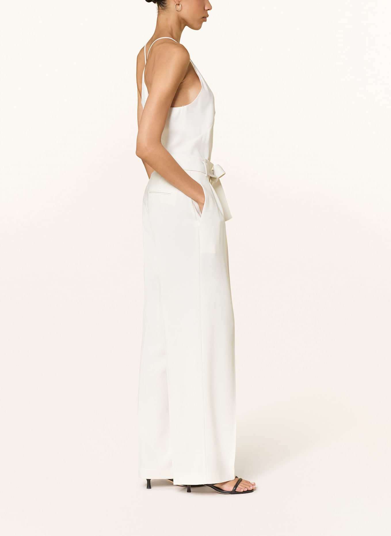 BOSS Wide leg trousers TAPIANA: ECRU