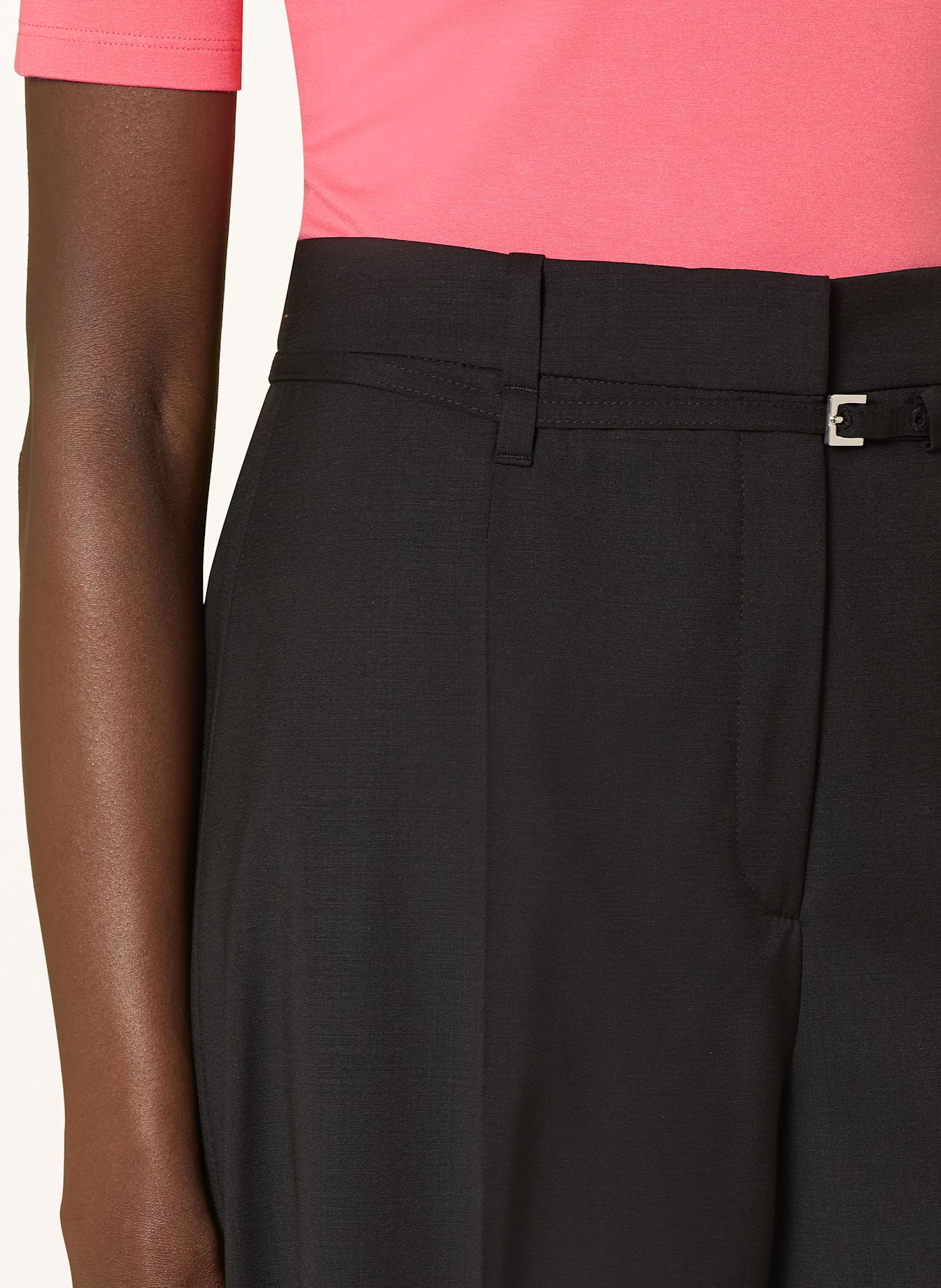 BOSS Wide leg trousers TILDA: BLACK