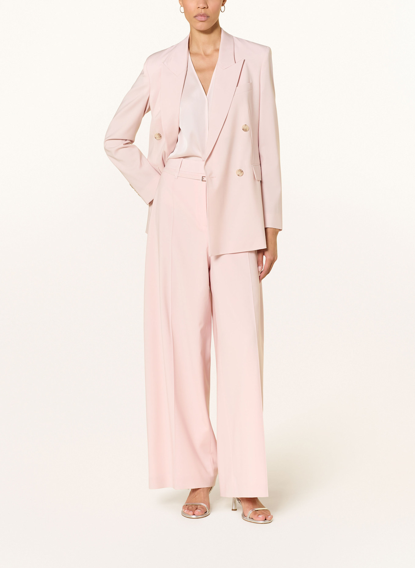 BOSS Wide leg trousers TILDA: PINK