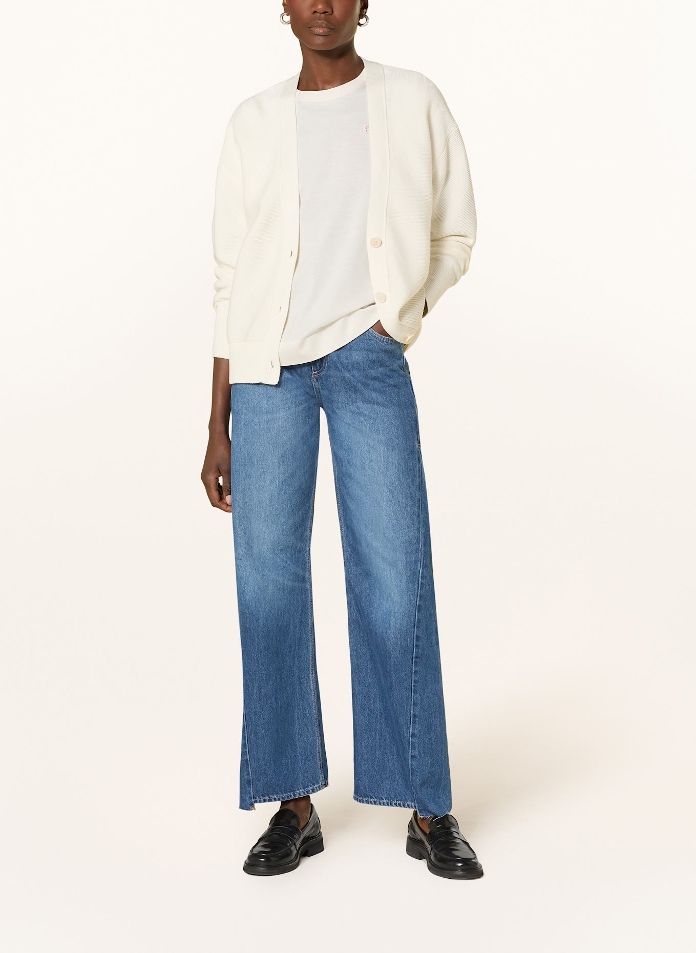 BOSS Wide Leg Jeans CROSSROAD SUPER: 453 LIGHT/PASTEL BLUE