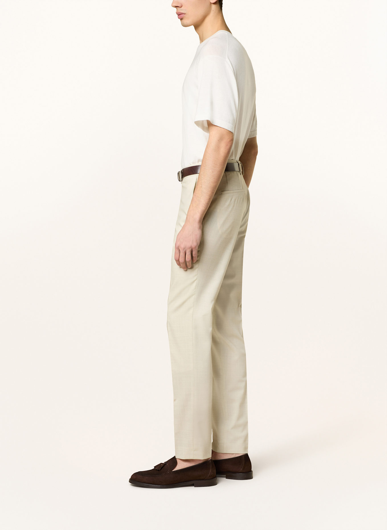 BOSS Spodnie garniturowe GENIUS slim fit: 131 Open White