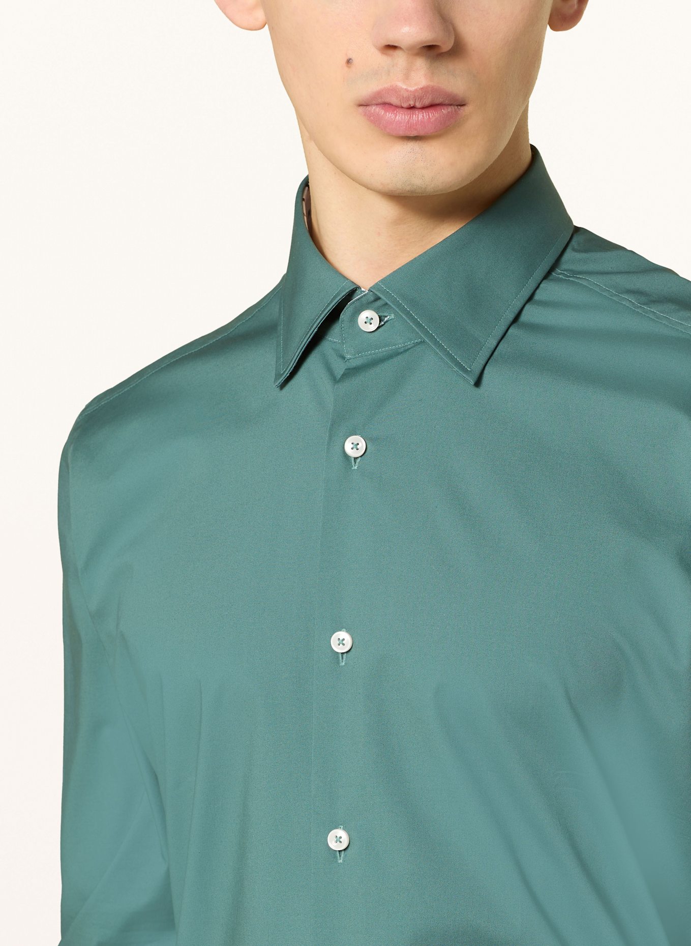 BOSS Shirt HANK slim fit: TEAL