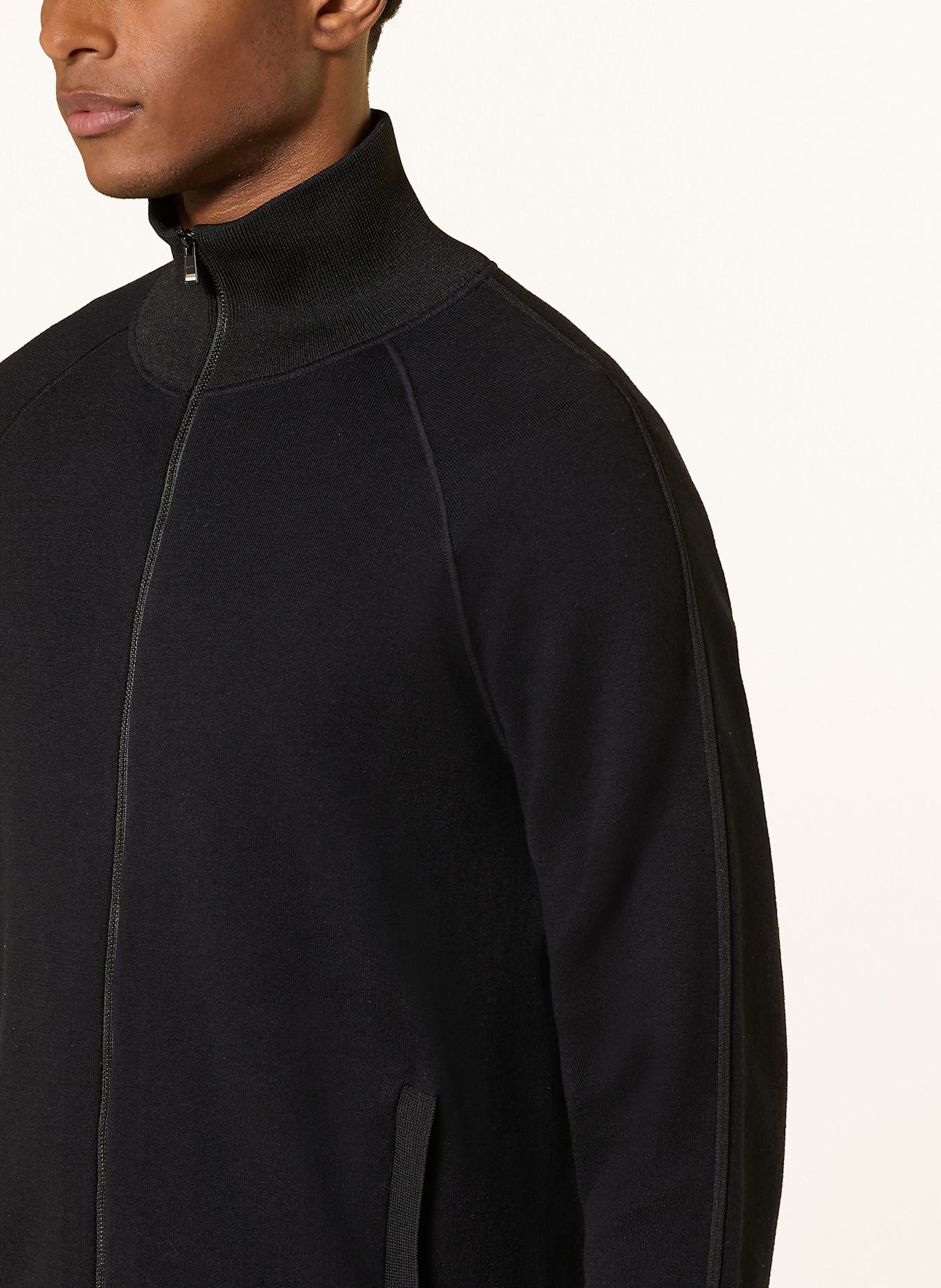 BOSS Strickjacke DOMICO: SCHWARZ