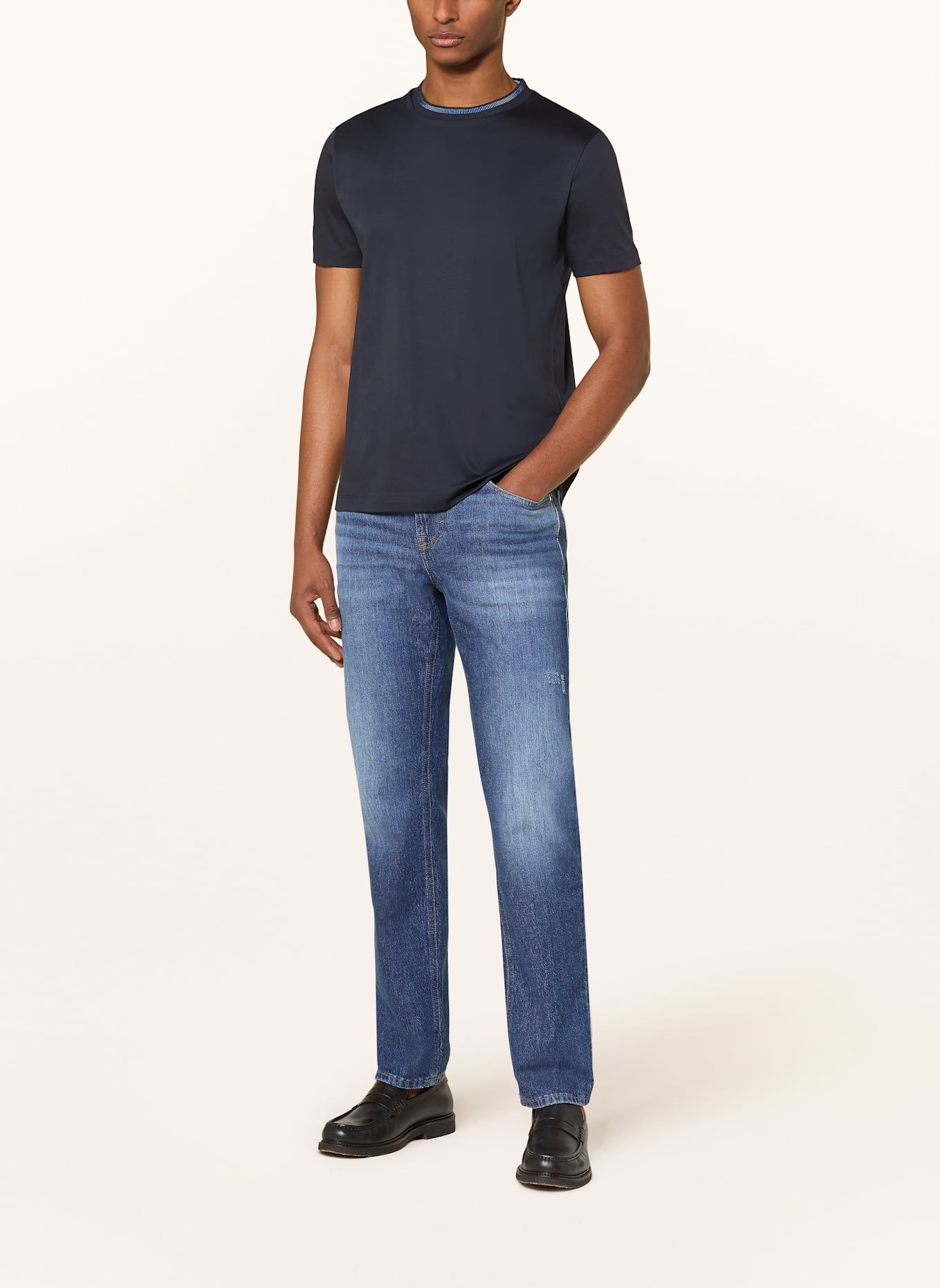 BOSS T-shirt TESSLER: DARK BLUE