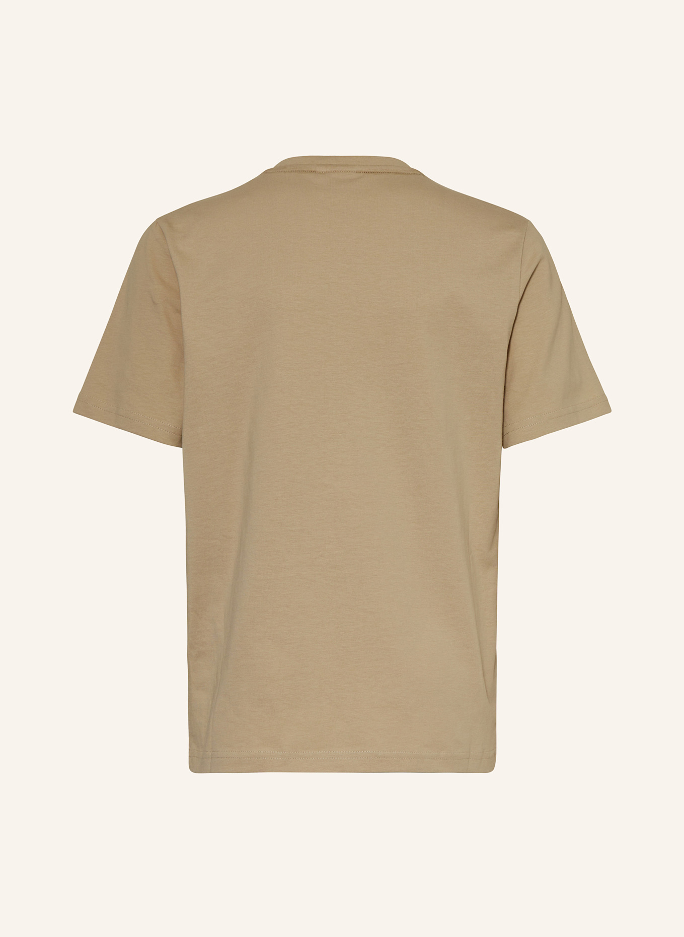 BOSS T-shirt: BEŻOWY / BIAŁY