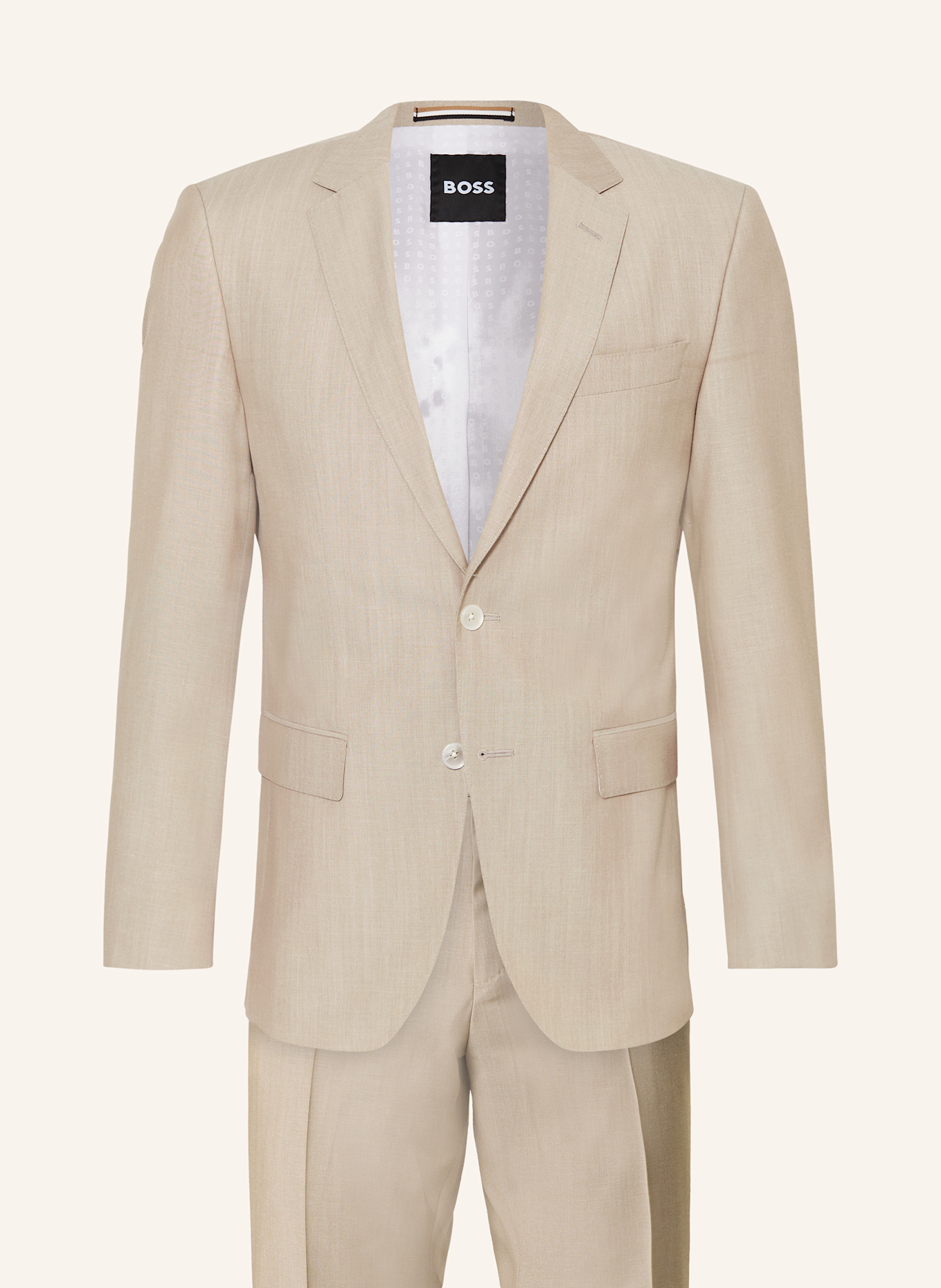 BOSS Anzug HUGE Slim Fit, Farbe: 275 LIGHT BEIGE (Bild 1)