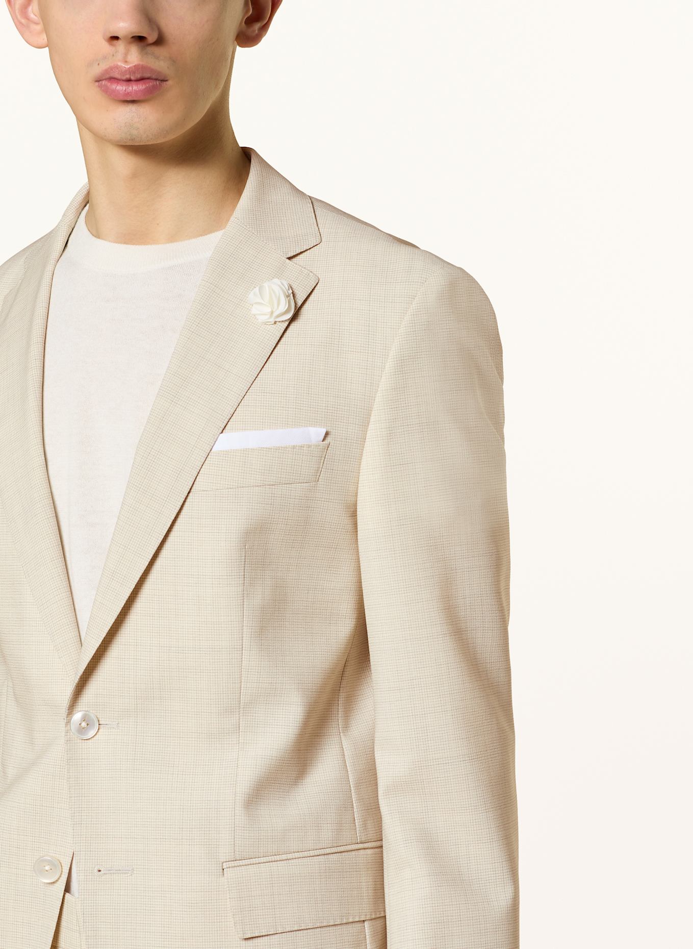 BOSS Anzugsakko HUTSON Slim Fit: 131 Open White