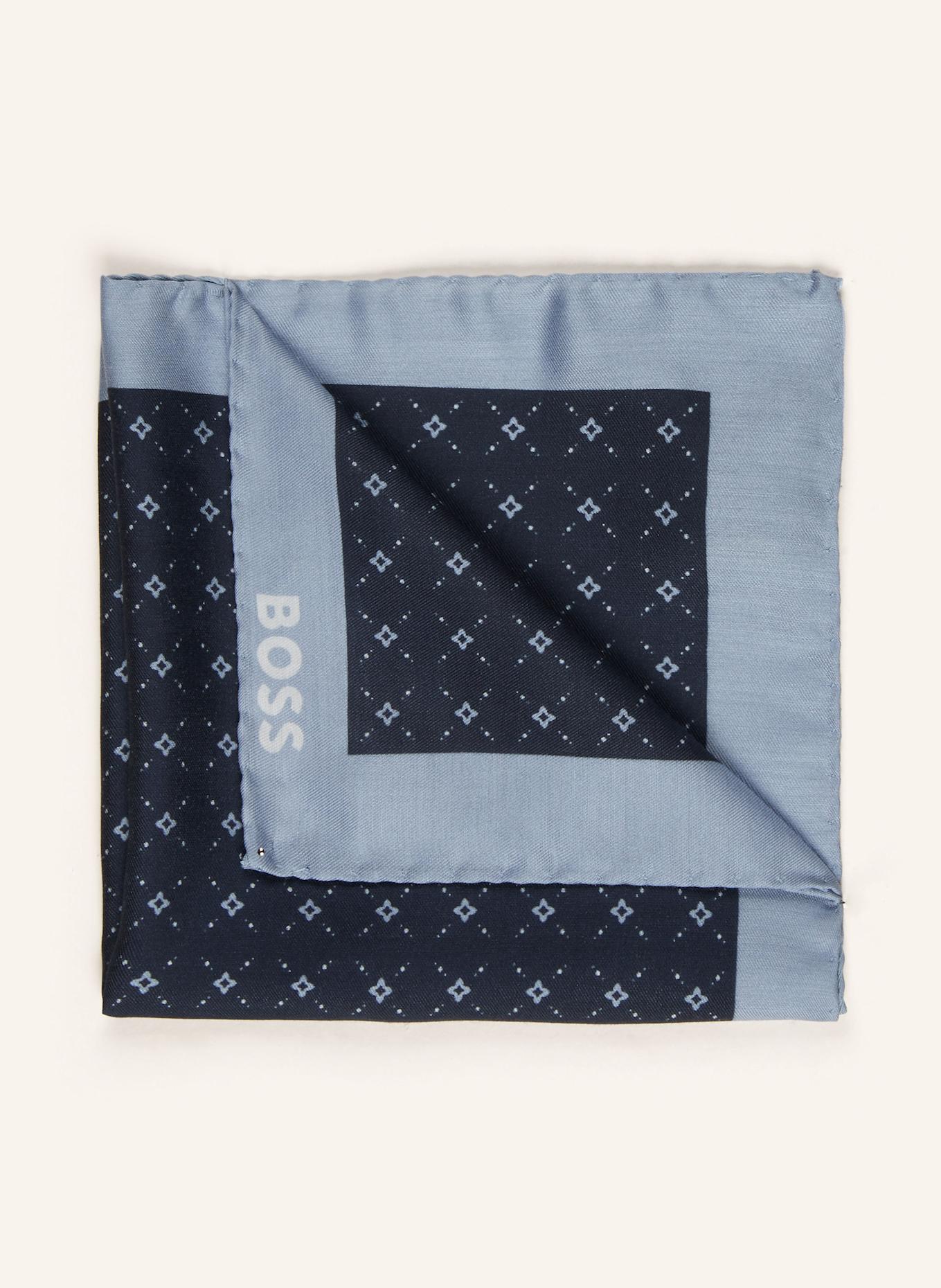 BOSS Einstecktuch POCKET: DUNKELBLAU/ HELLBLAU