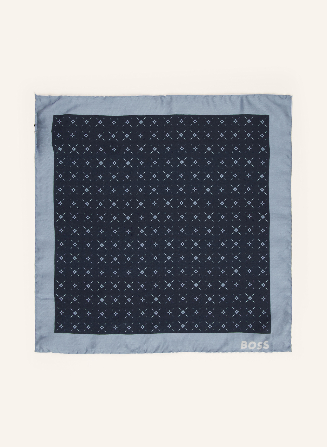 BOSS Einstecktuch POCKET: DUNKELBLAU/ HELLBLAU