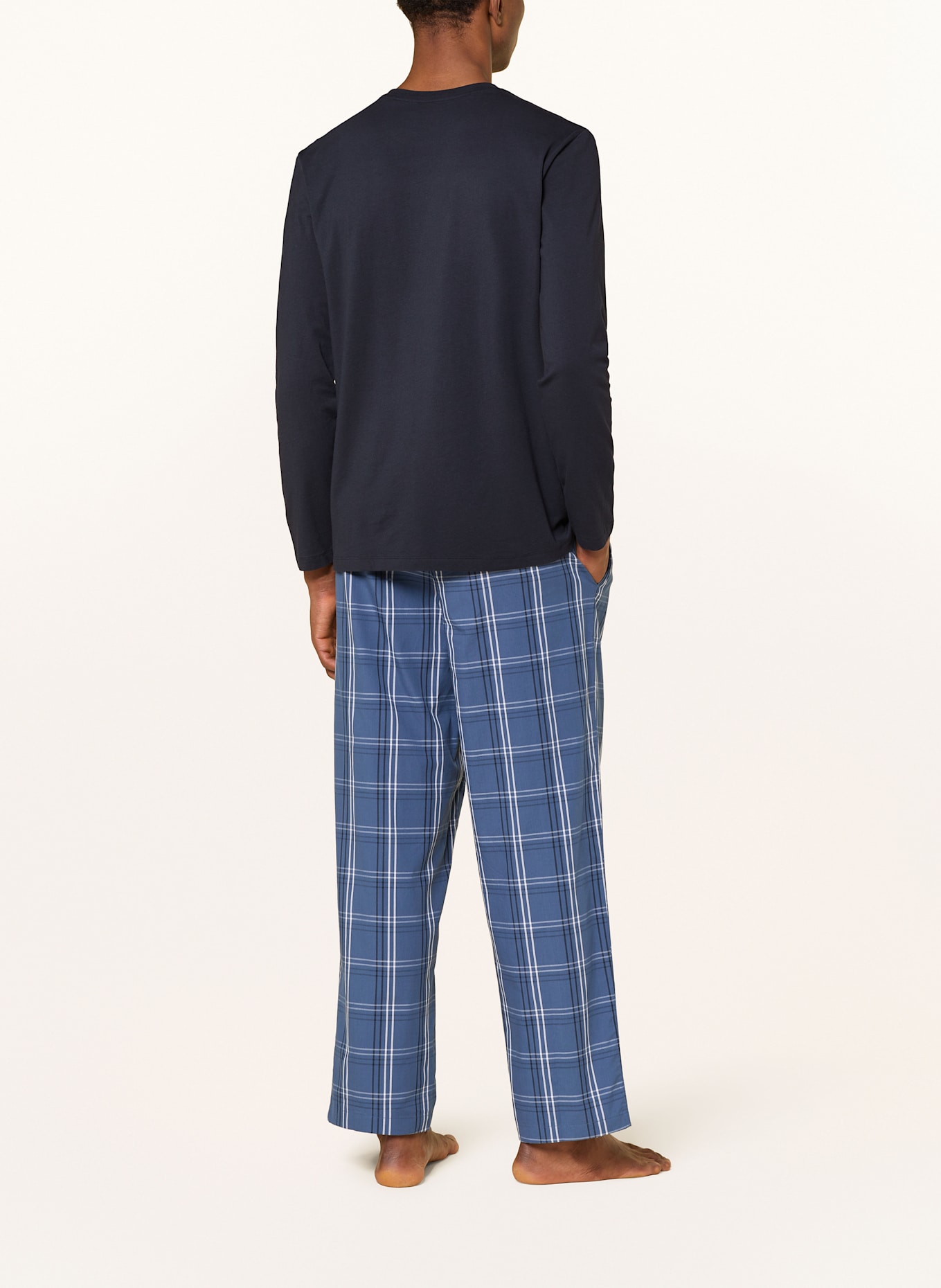 BOSS Pajamas EASY LONG SET: DARK BLUE