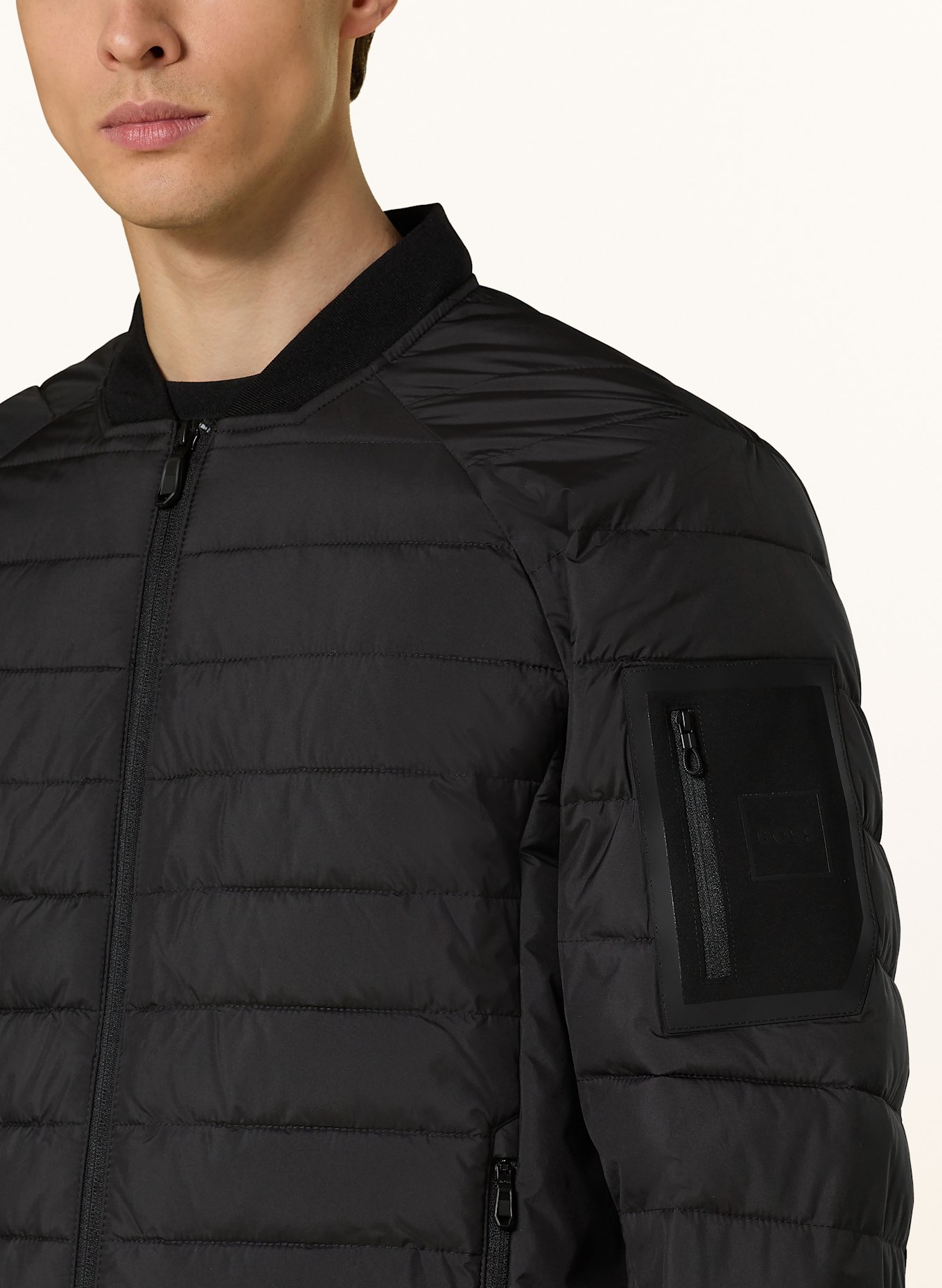 BOSS Steppjacke ORDOS: SCHWARZ
