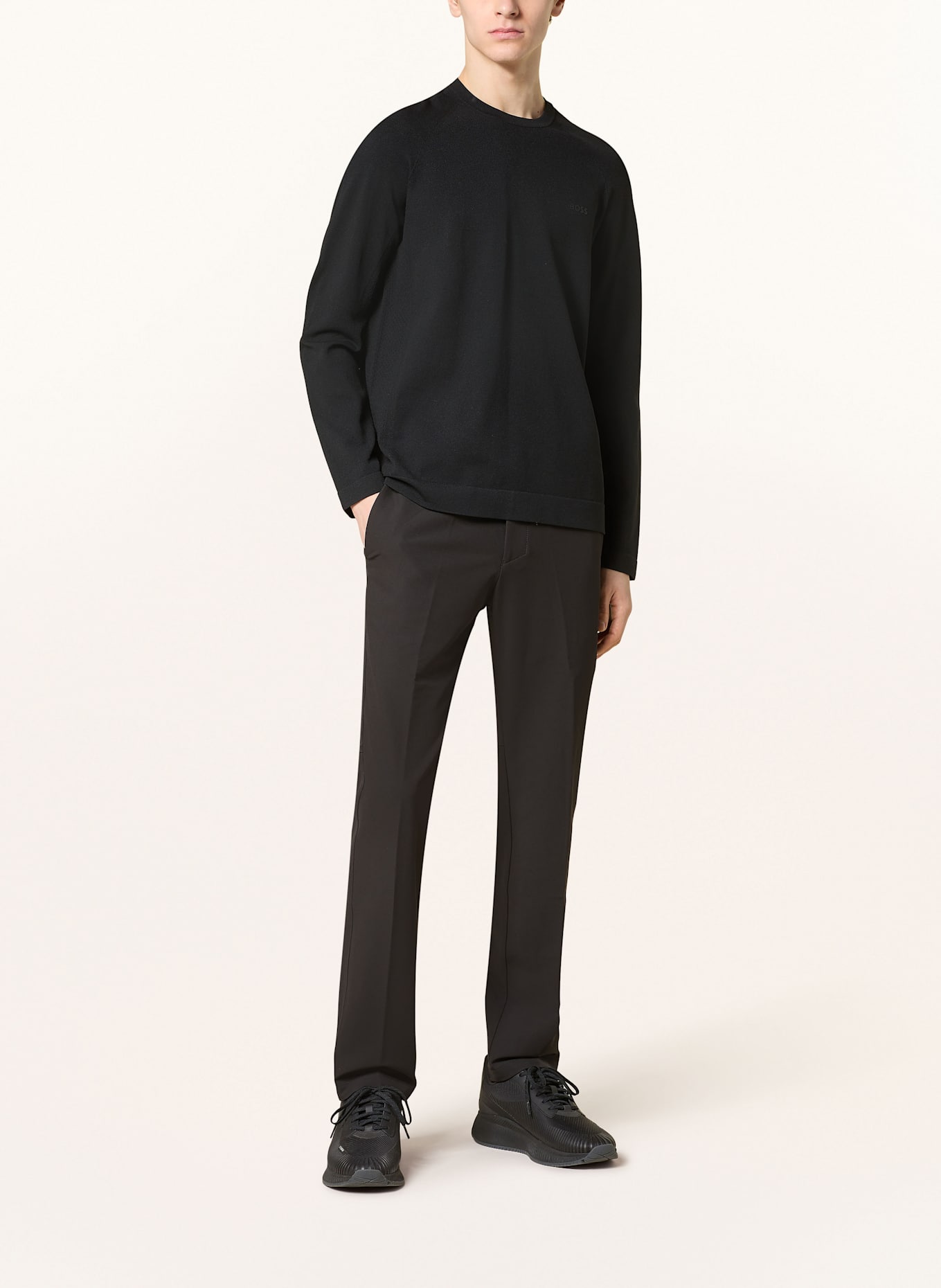 BOSS Chino COMMUTER Slim Fit: SCHWARZ