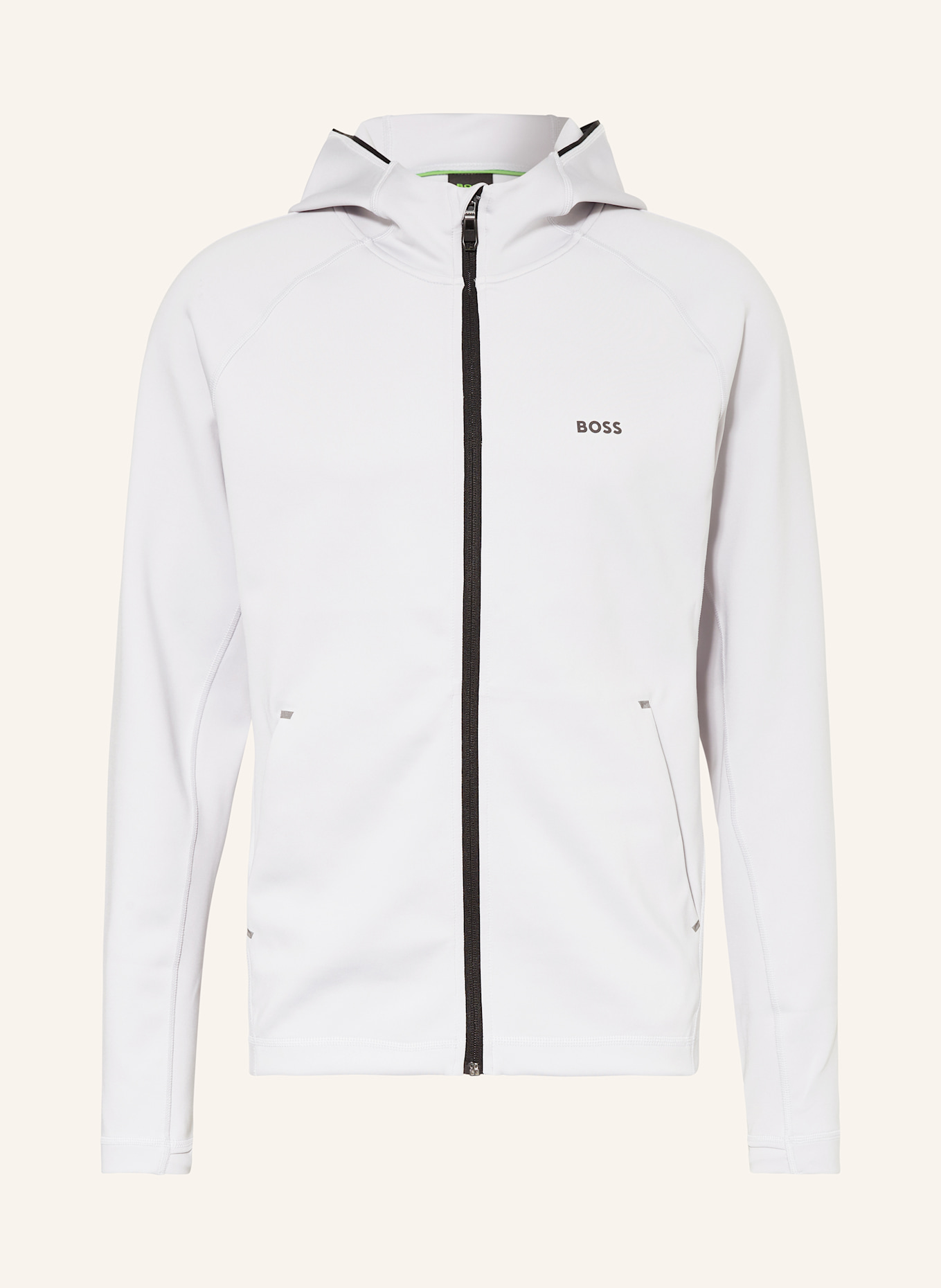 BOSS Trainingsjacke SICON ACTIVE: HELLGRAU