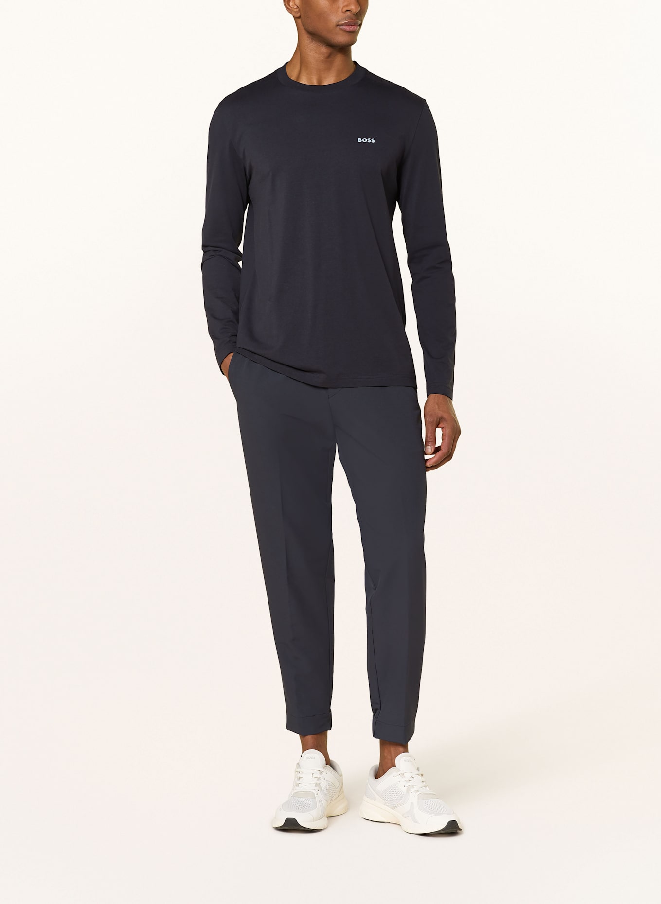 BOSS Chino FLEX Tapered Fit: DUNKELBLAU