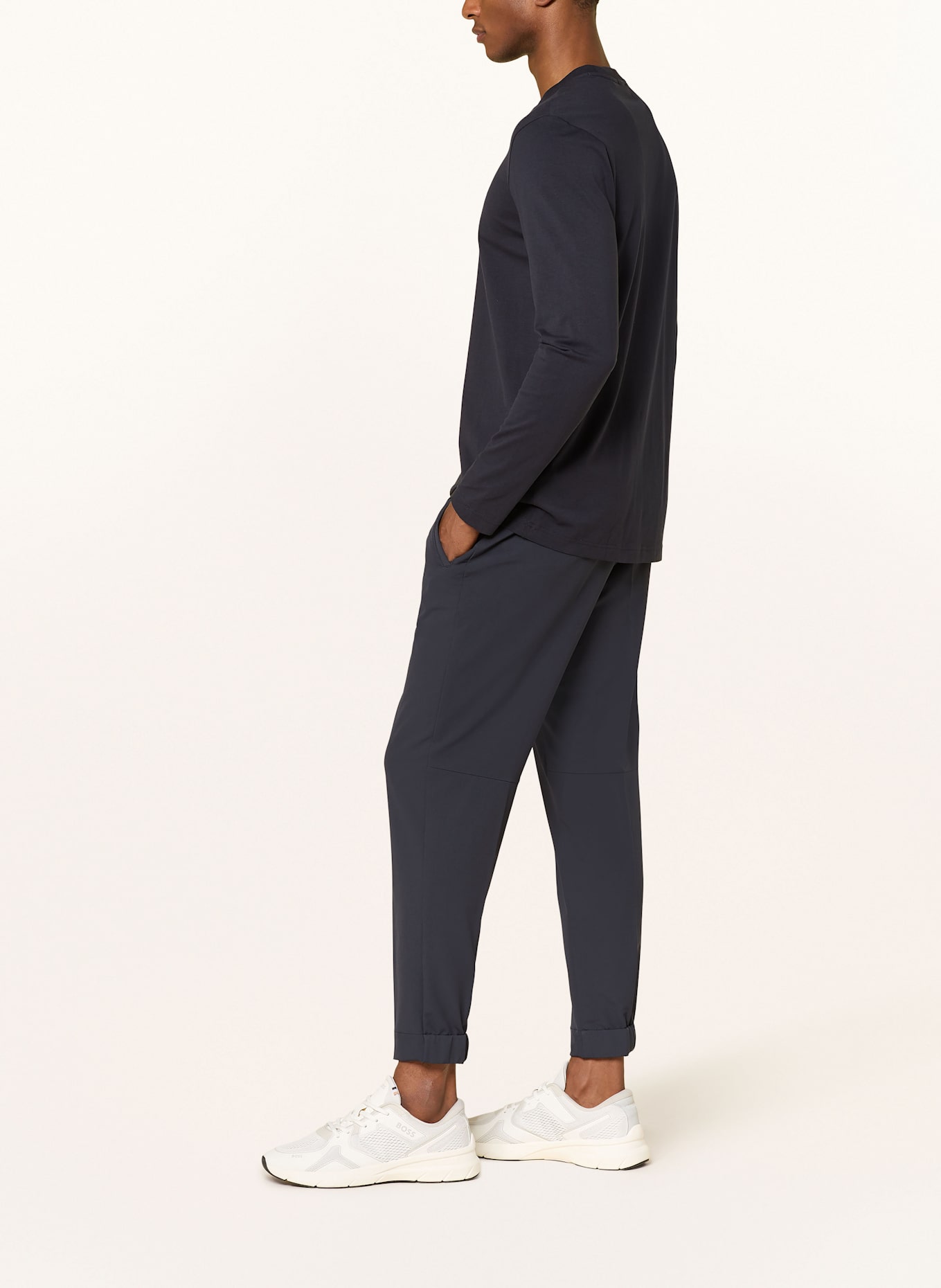 BOSS Chino FLEX Tapered Fit: DUNKELBLAU