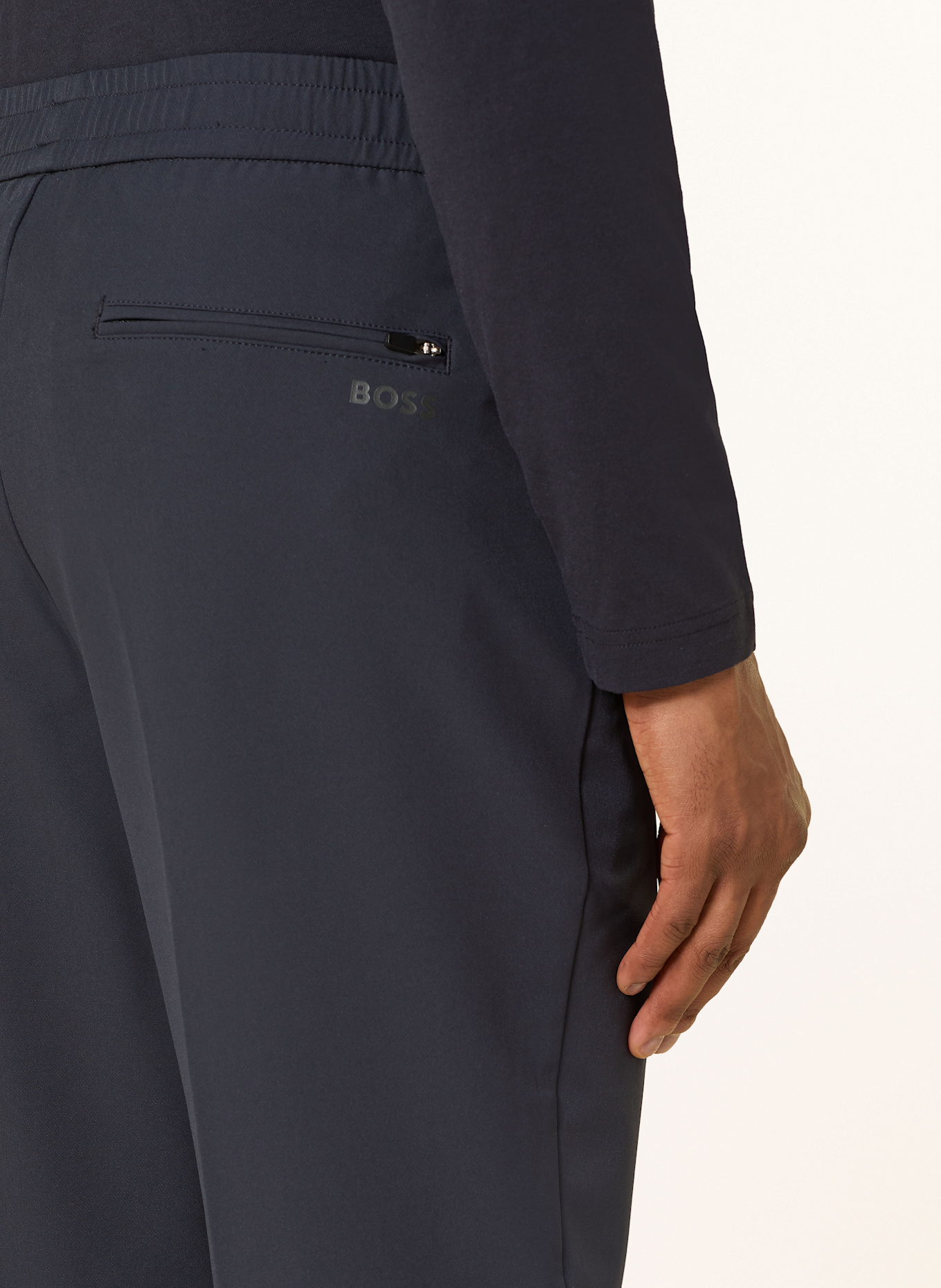 BOSS Chino FLEX Tapered Fit: DUNKELBLAU