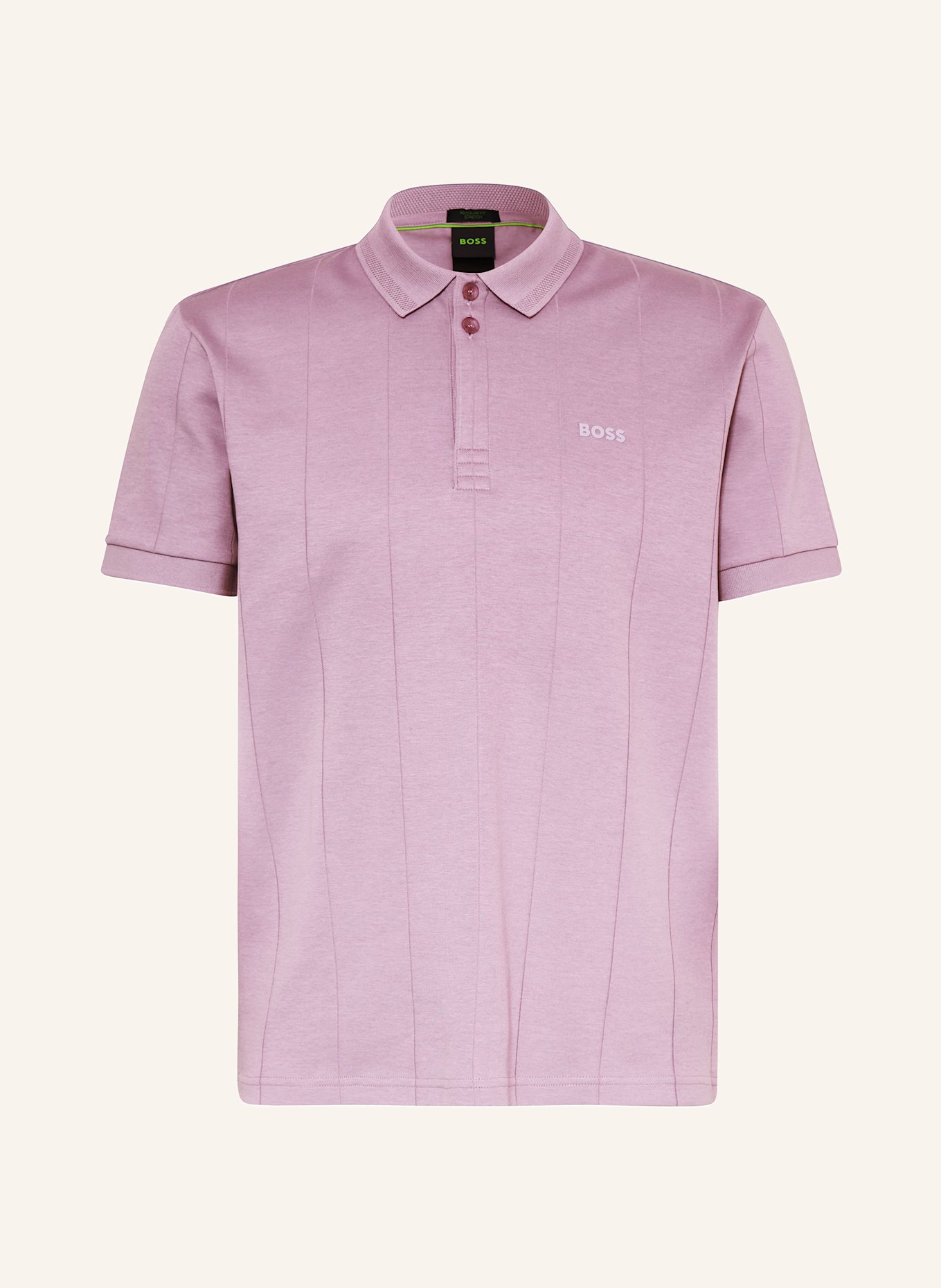 BOSS Koszulka polo z dżerseju PADDY CURVED regular fit: JASNOFIOLETOWY