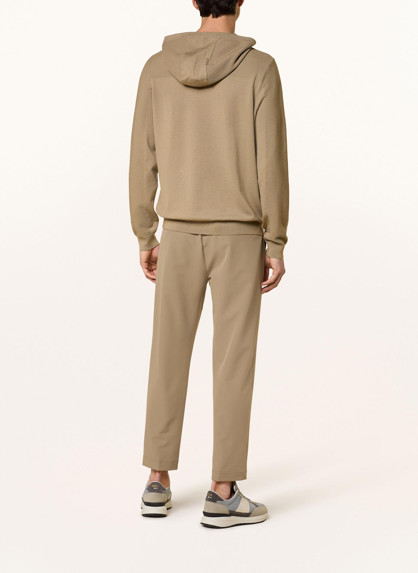 BOSS Strick-Hoodie MOMENTUM: CAMEL