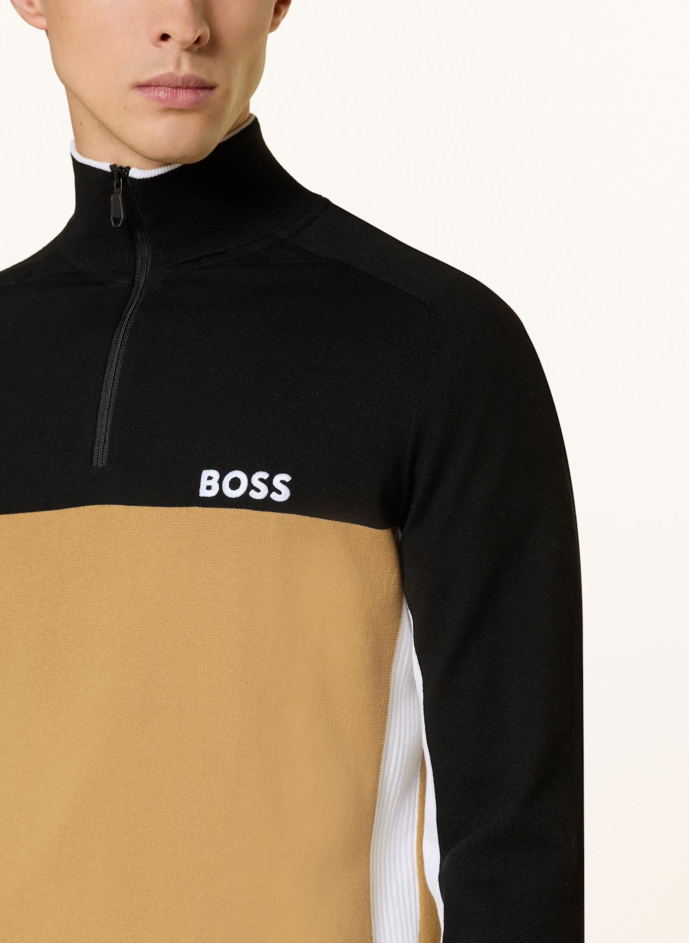 BOSS Troyer HYDRO-X: SCHWARZ/ WEISS/ CAMEL