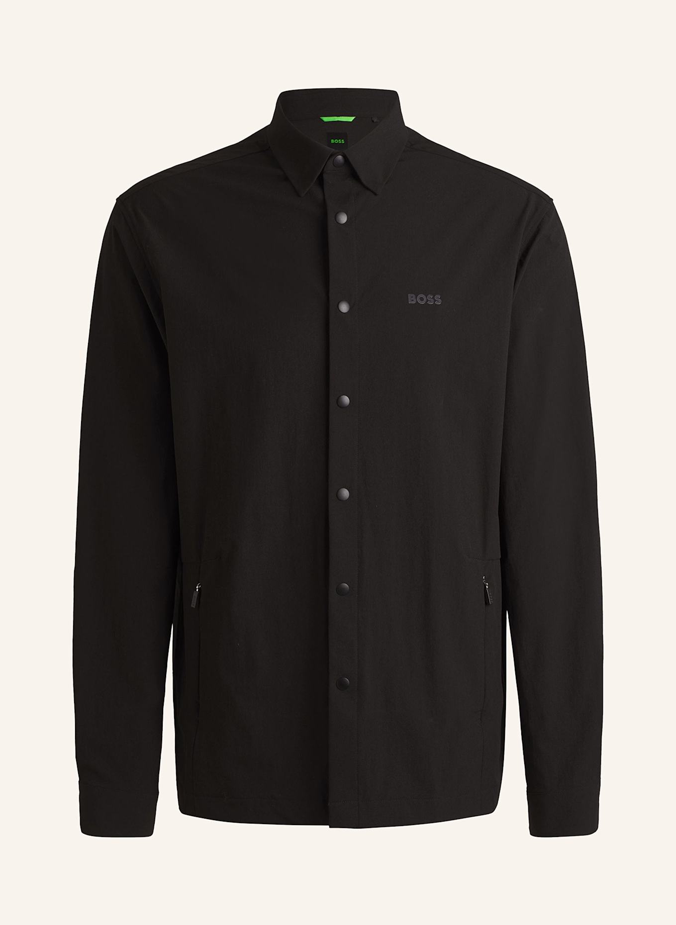 BOSS Hemd BASIN Relaxed Fit: SCHWARZ