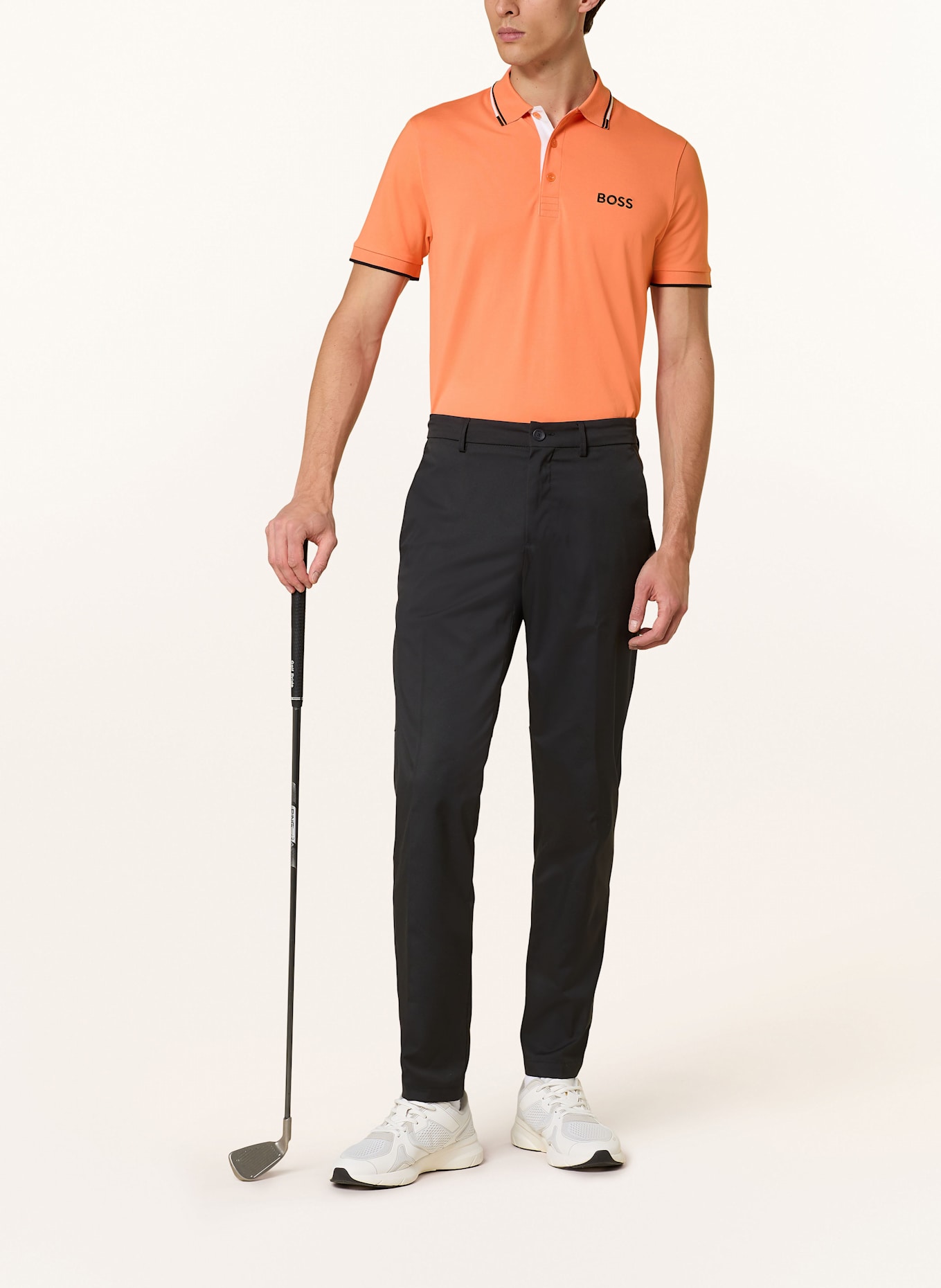 BOSS Funkční polokošile PADDY PRO: ORANŽOVÁ