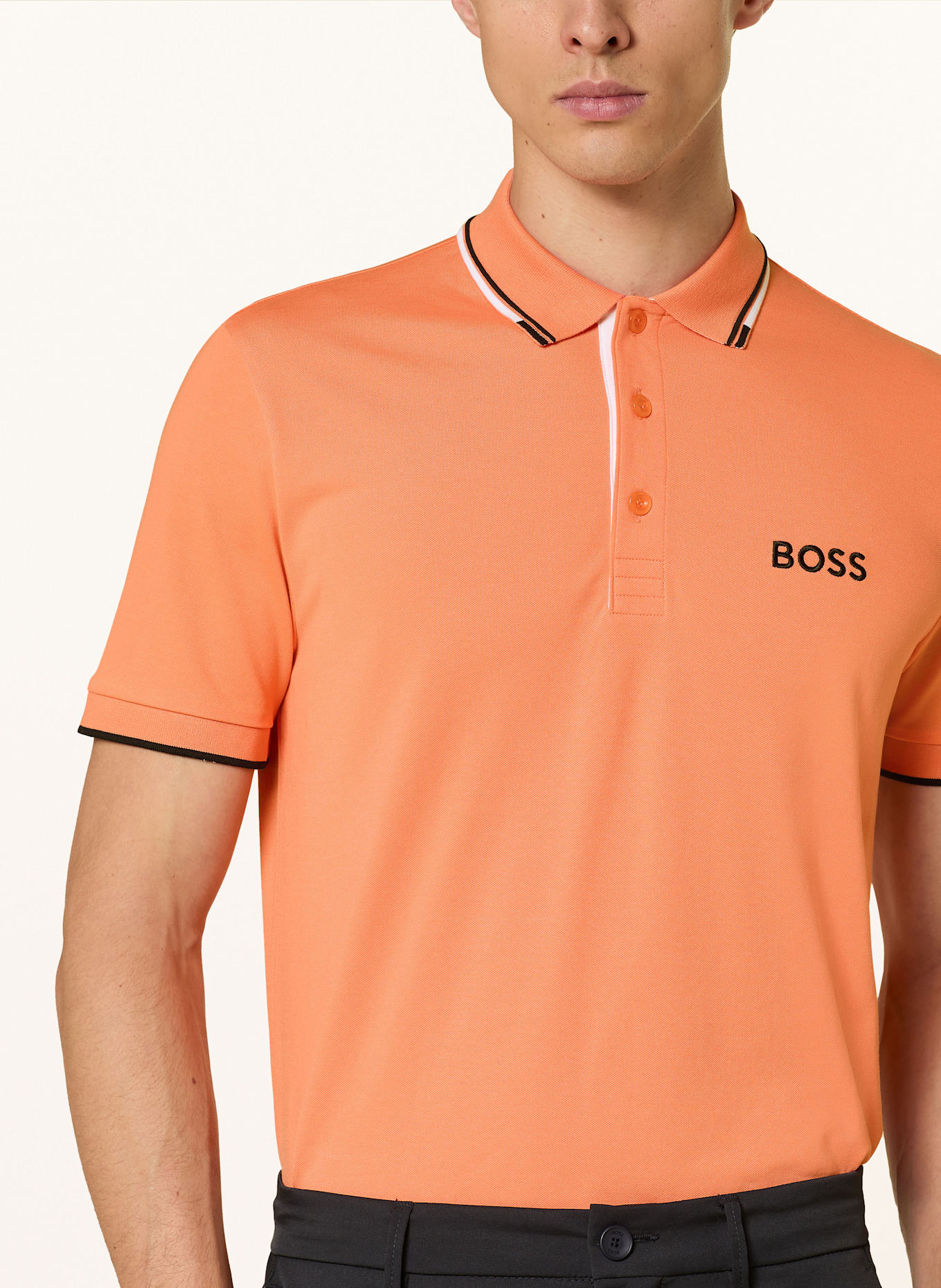 BOSS Funkční polokošile PADDY PRO: ORANŽOVÁ