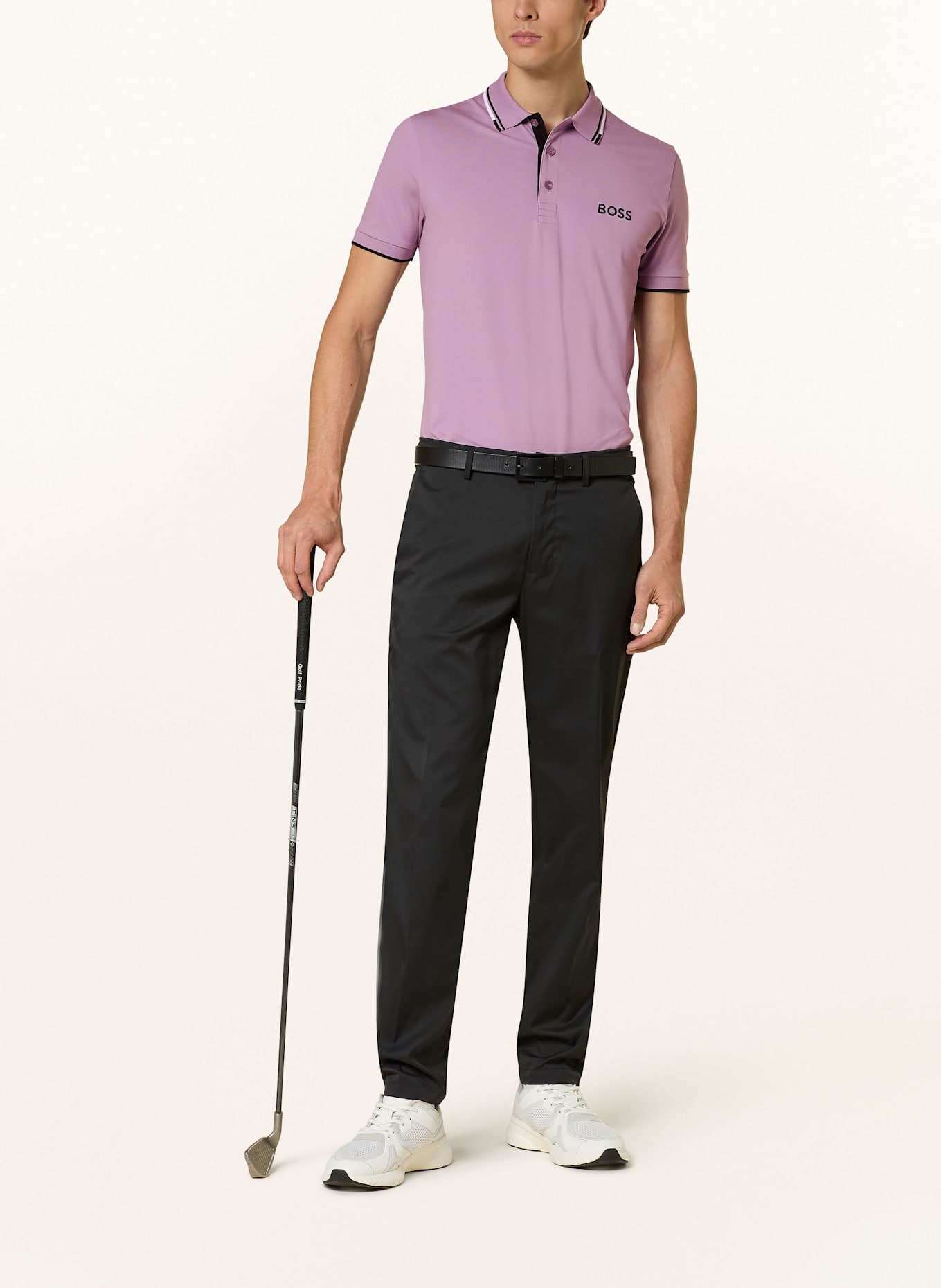 BOSS Funkční polokošile PADDY PRO: FIALOVÁ