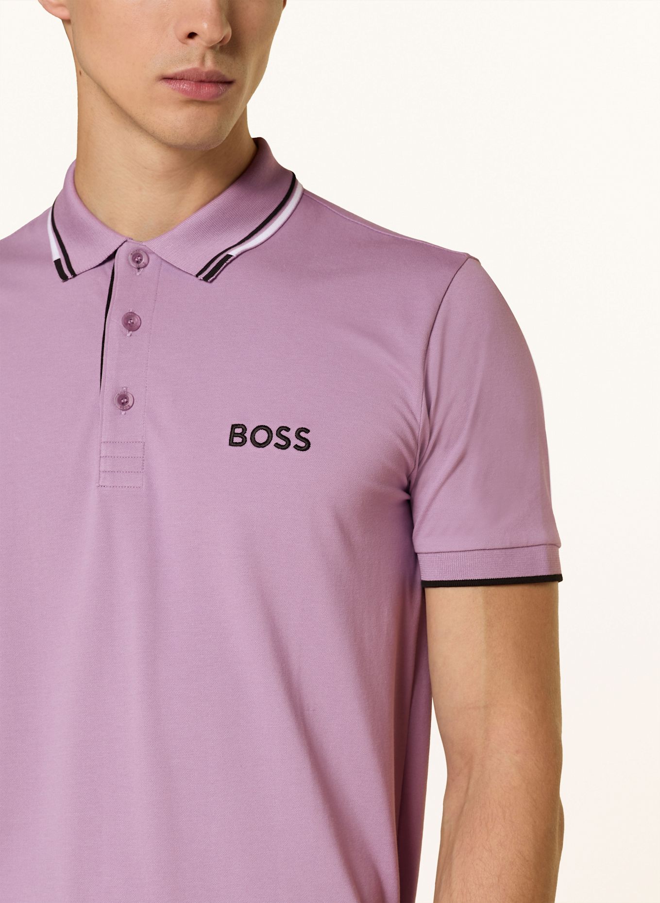 BOSS Funkční polokošile PADDY PRO: FIALOVÁ