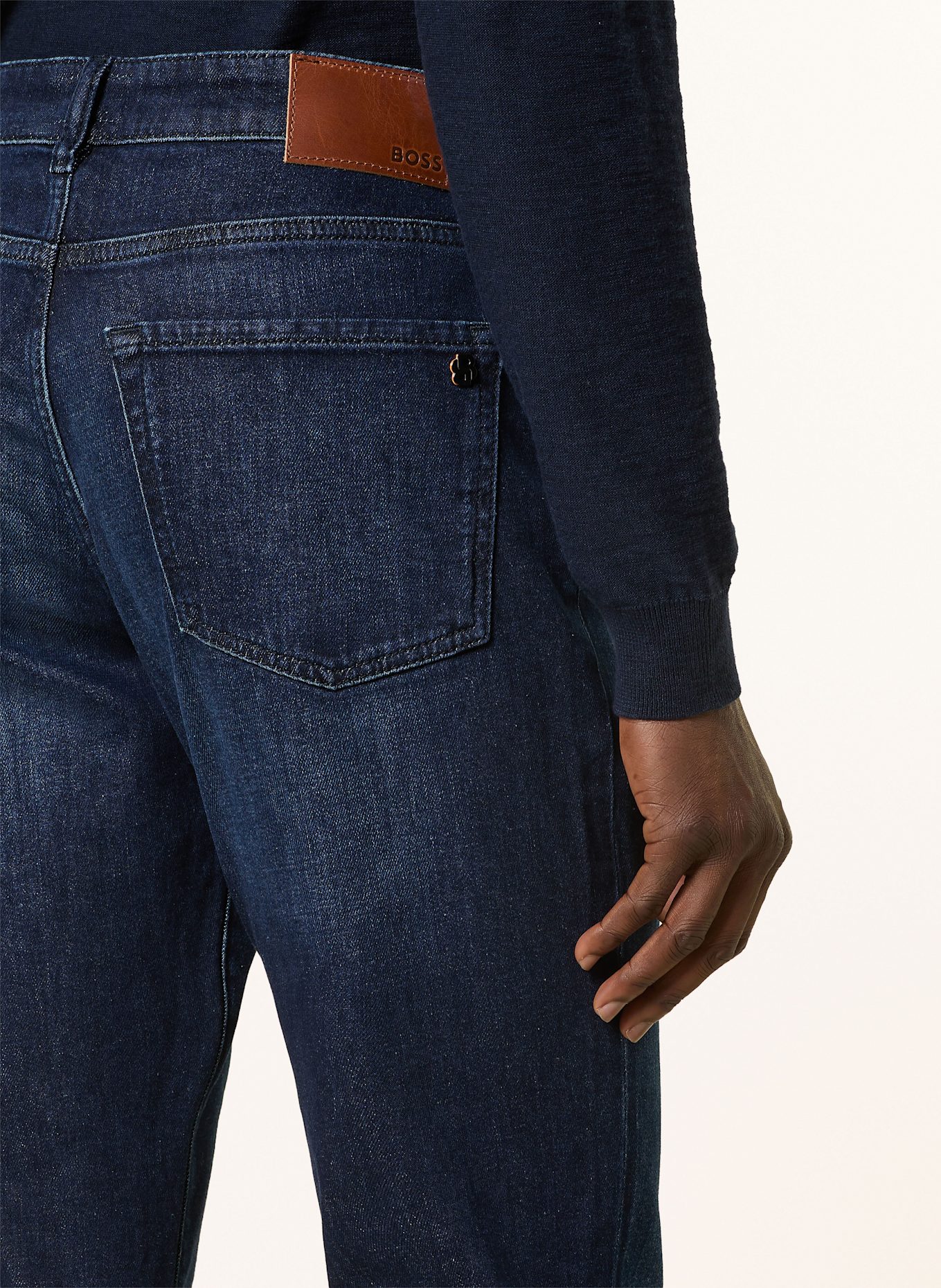 BOSS ONYX slim tapered fit jeans: 406 DARK BLUE