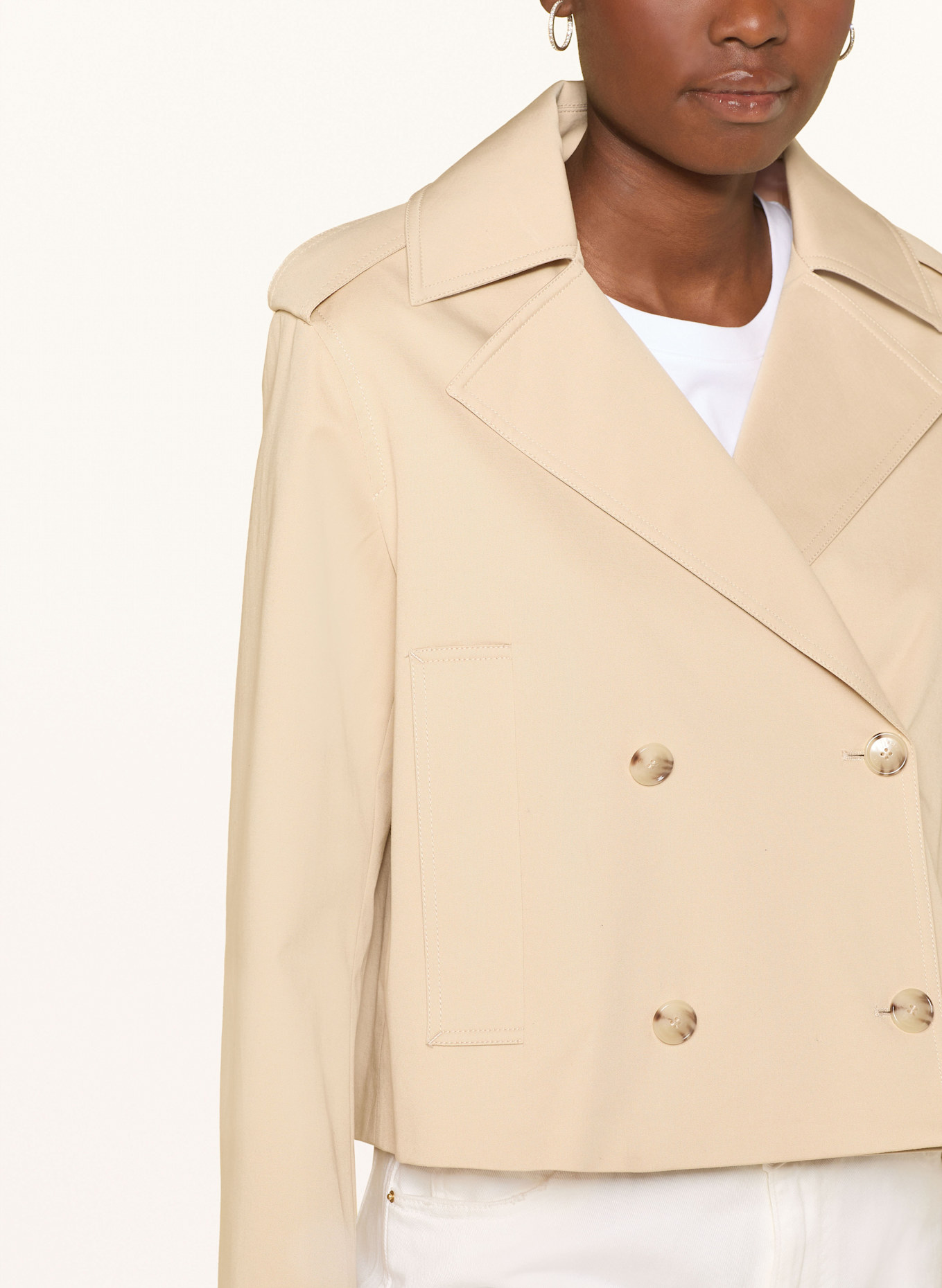 BOSS Cropped-Trenchcoat CROPTRENCH: BEIGE