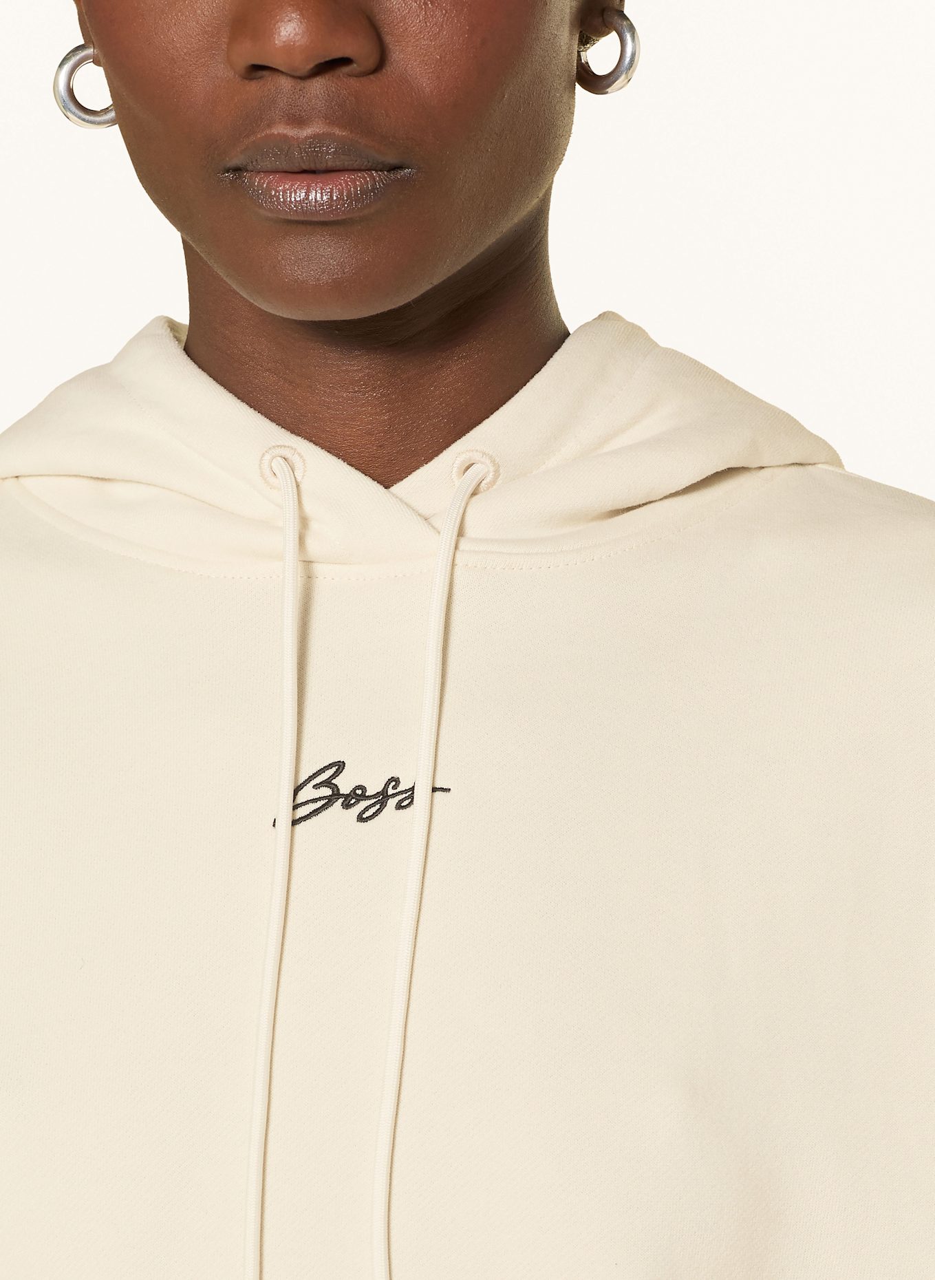 BOSS Hoodie EHOODY: ECRU