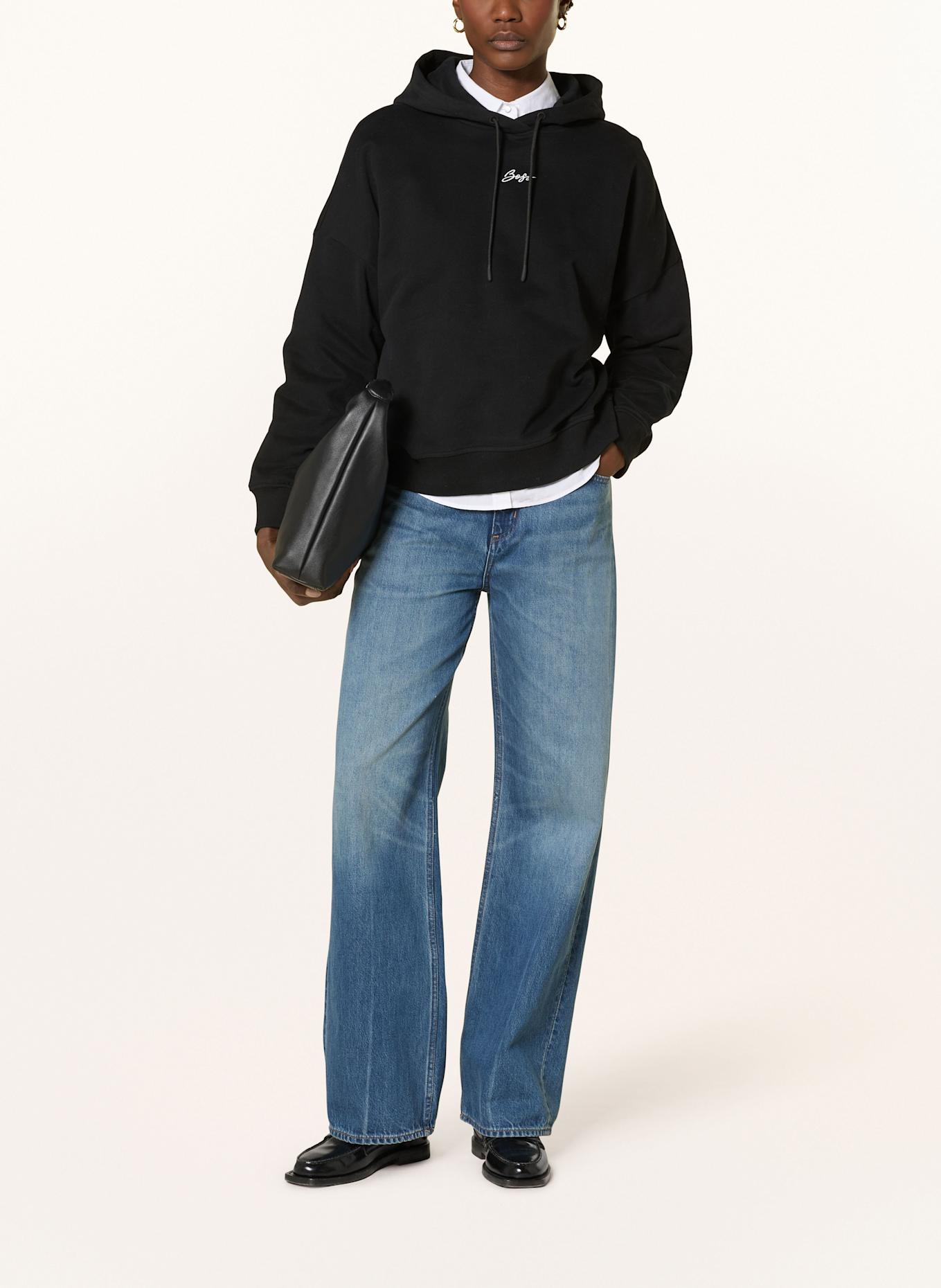 BOSS Hoodie EHOODY: SCHWARZ