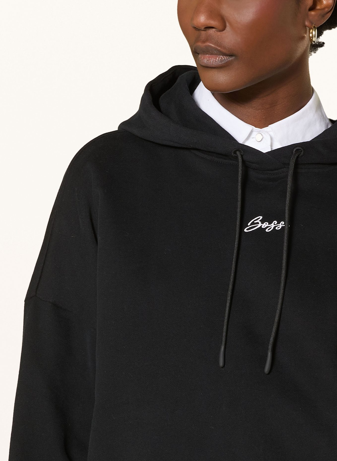 BOSS Hoodie EHOODY: SCHWARZ