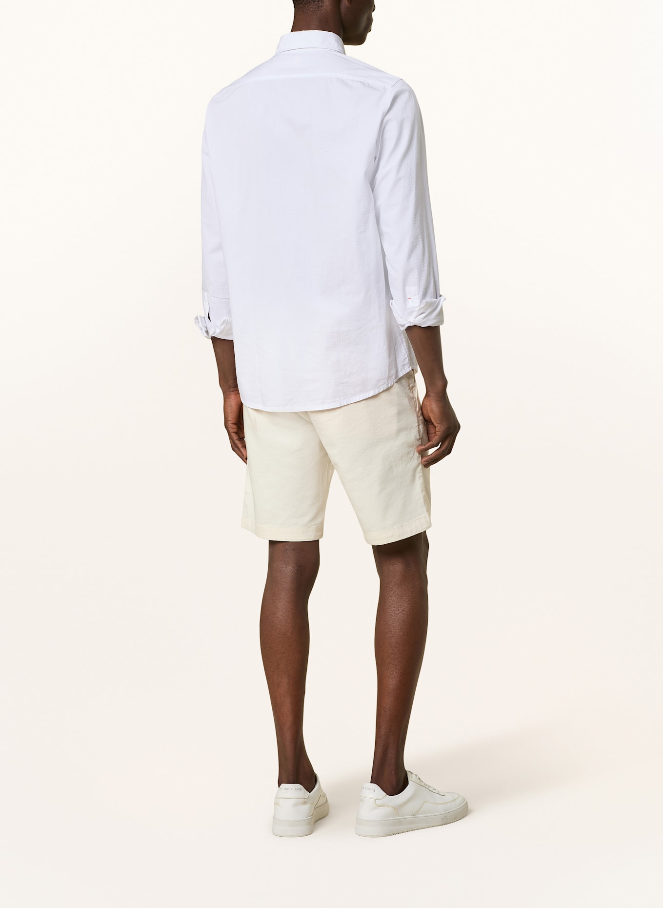 BOSS Chinoshorts Slim Fit: ECRU