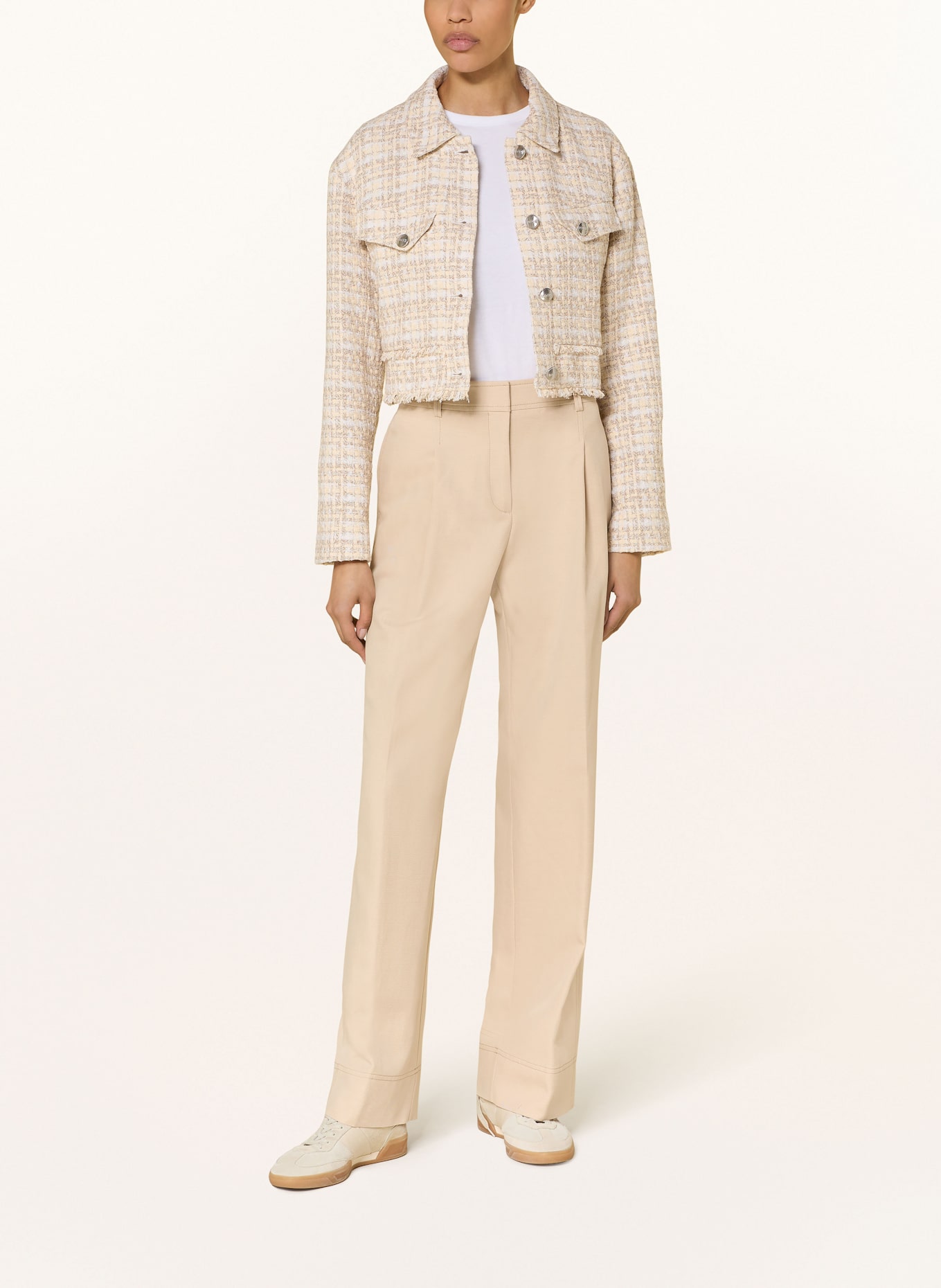 BOSS Marlenehose TANSOLINA: BEIGE