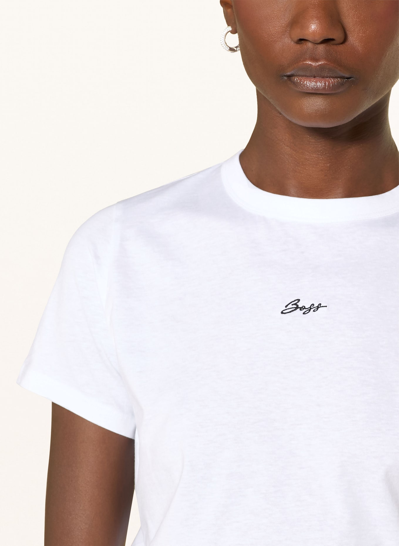 BOSS T-Shirt ELOGO: WEISS